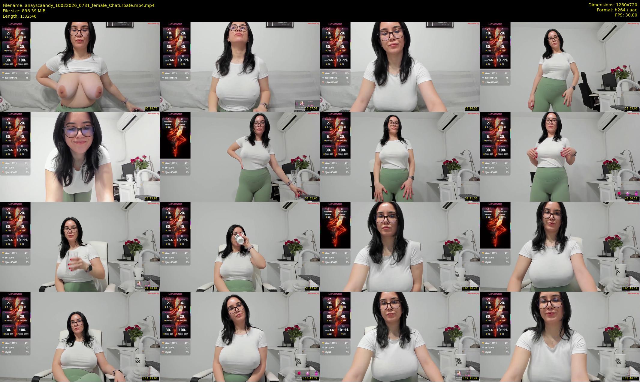 anayscaandy — 93 minute Chaturbate female cam show recording, 720p, Feb 10, 2026