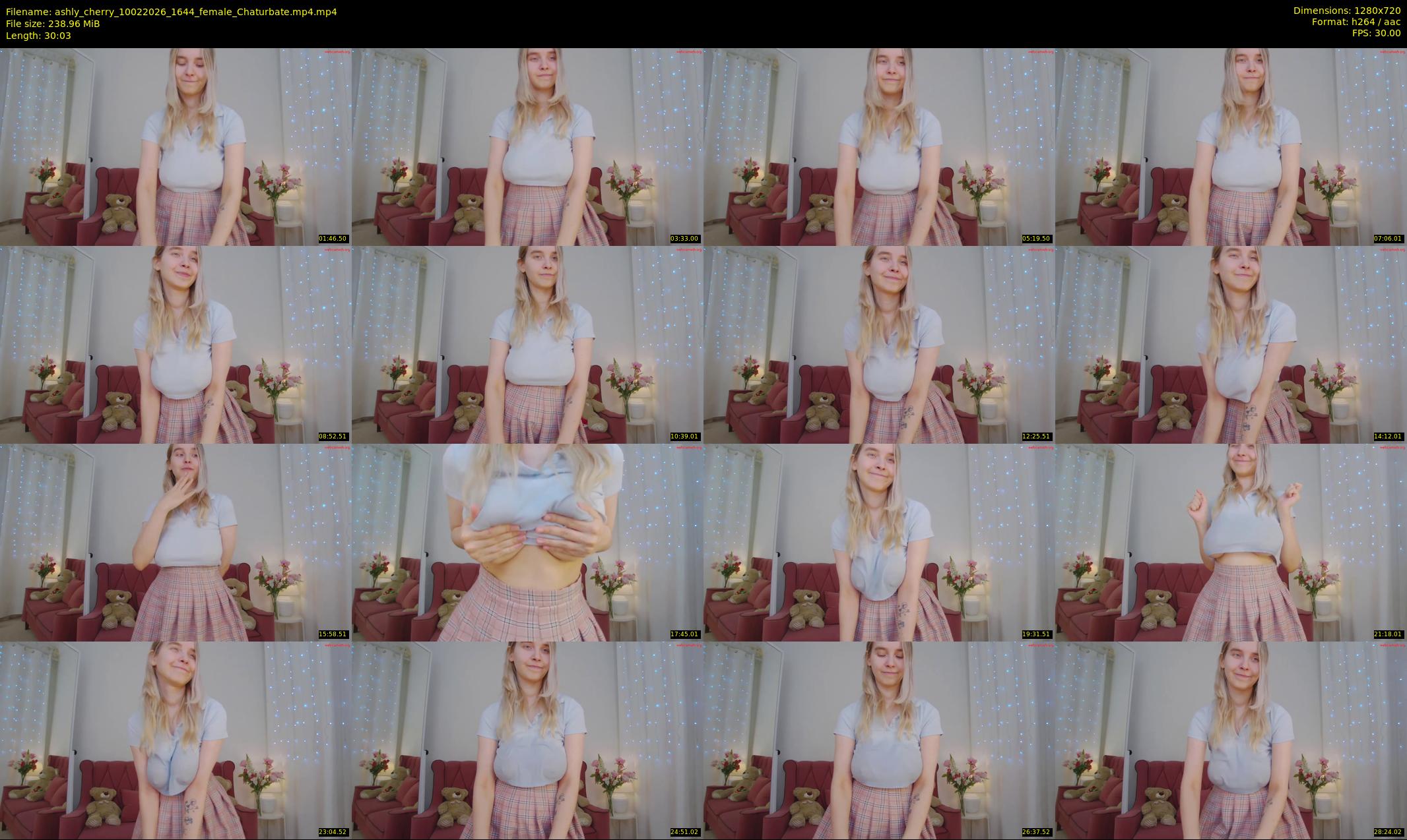 ashly_cherry — 31 minute Chaturbate female cam show recording, 720p, Feb 10, 2026