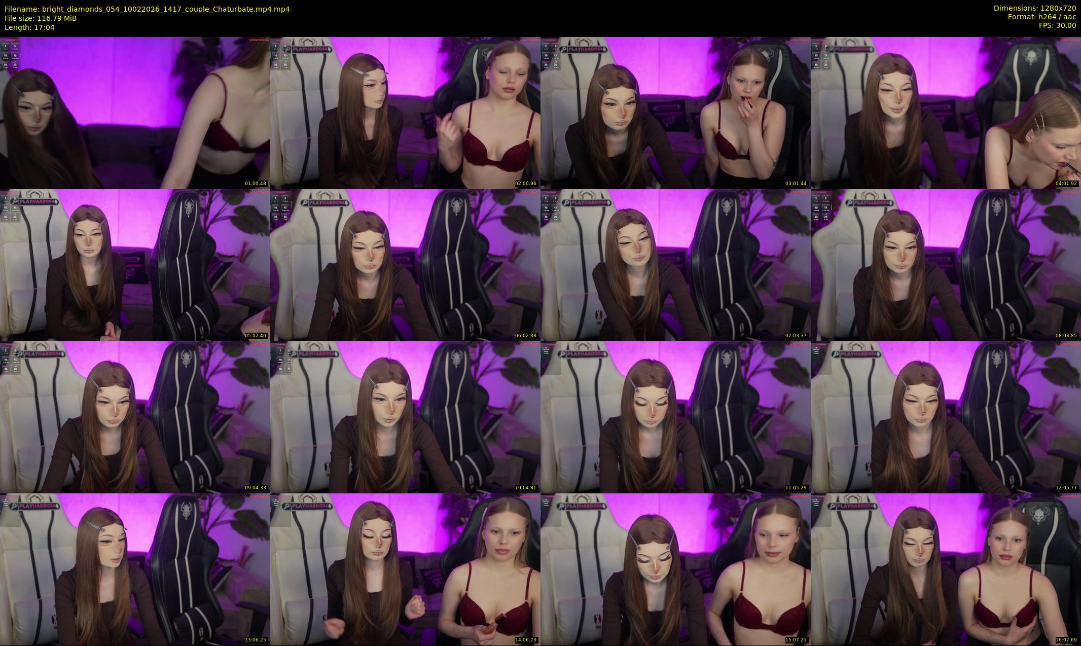bright_diamonds_054 — 18 minute Chaturbate couple cam show recording, 720p, Feb 10, 2026
