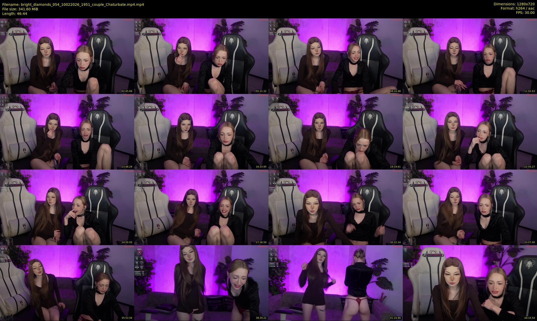 bright_diamonds_054 — 47 minute Chaturbate couple cam show recording, 720p, Feb 10, 2026