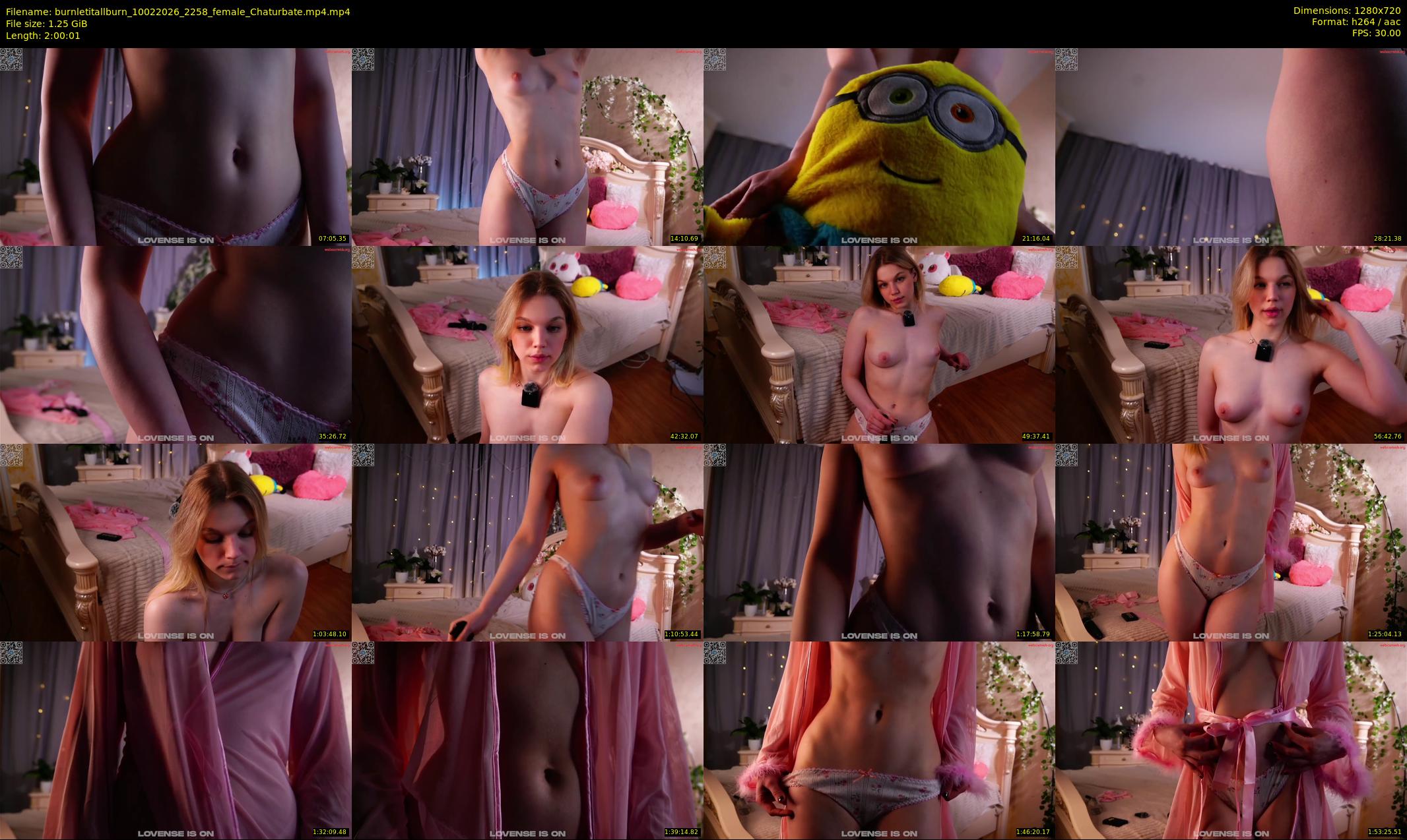 burnletitallburn — 121 minute Chaturbate female cam show recording, 720p, Feb 10, 2026