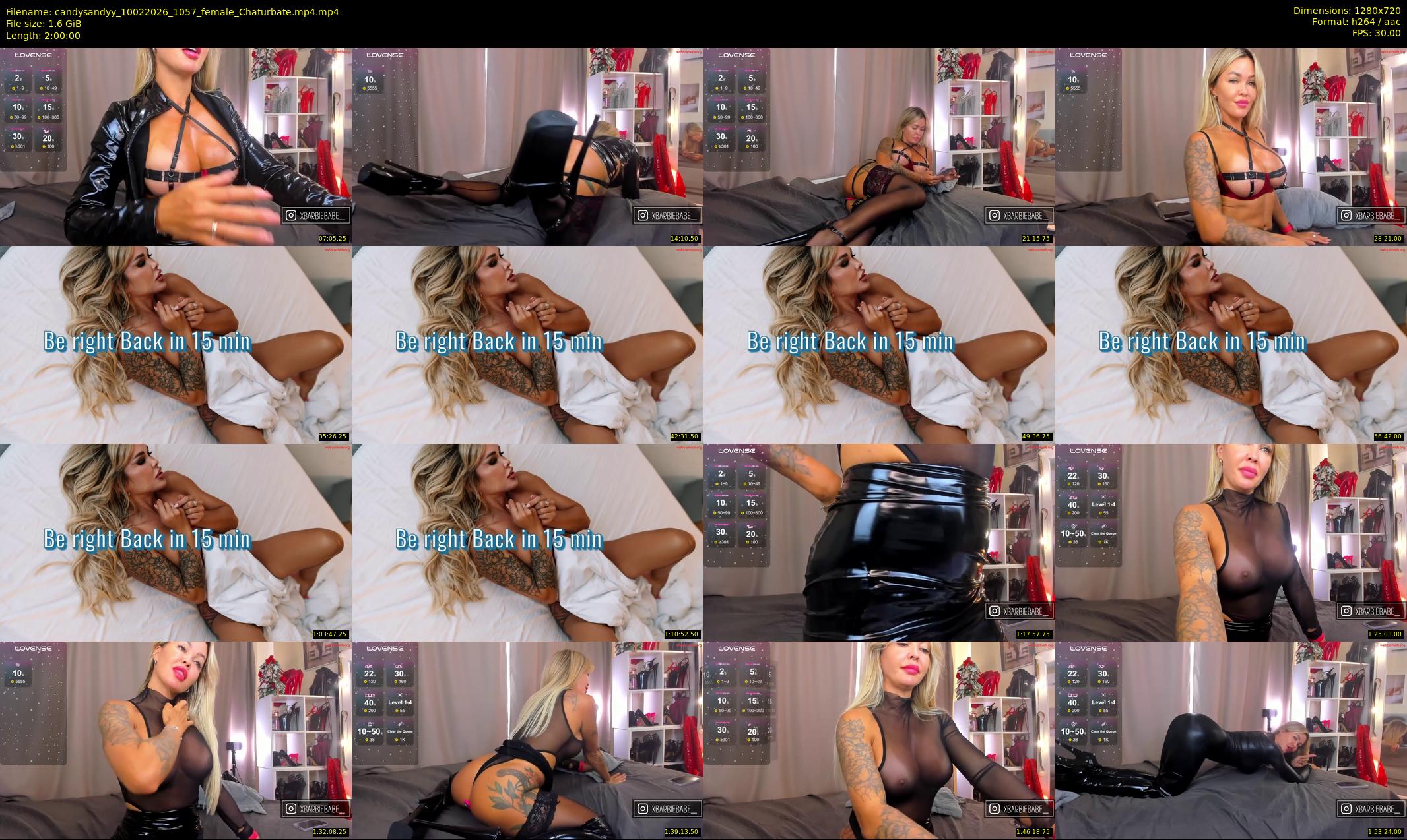 candysandyy — 120 minute Chaturbate female cam show recording, 720p, Feb 10, 2026