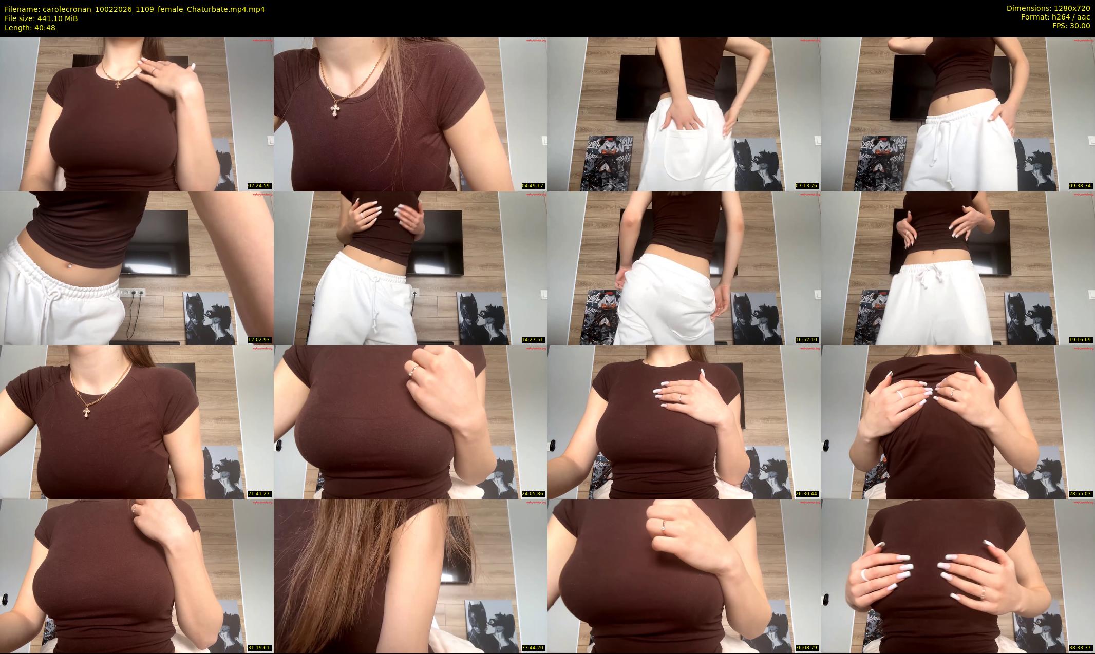 carolecronan — 41 minute Chaturbate female cam show recording, 720p, Feb 10, 2026