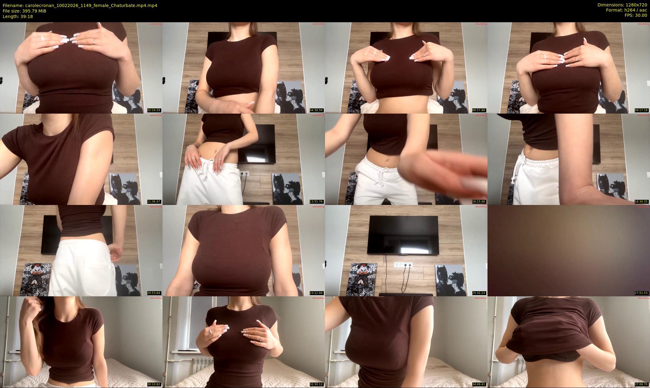 carolecronan — 40 minute Chaturbate female cam show recording, 720p, Feb 10, 2026