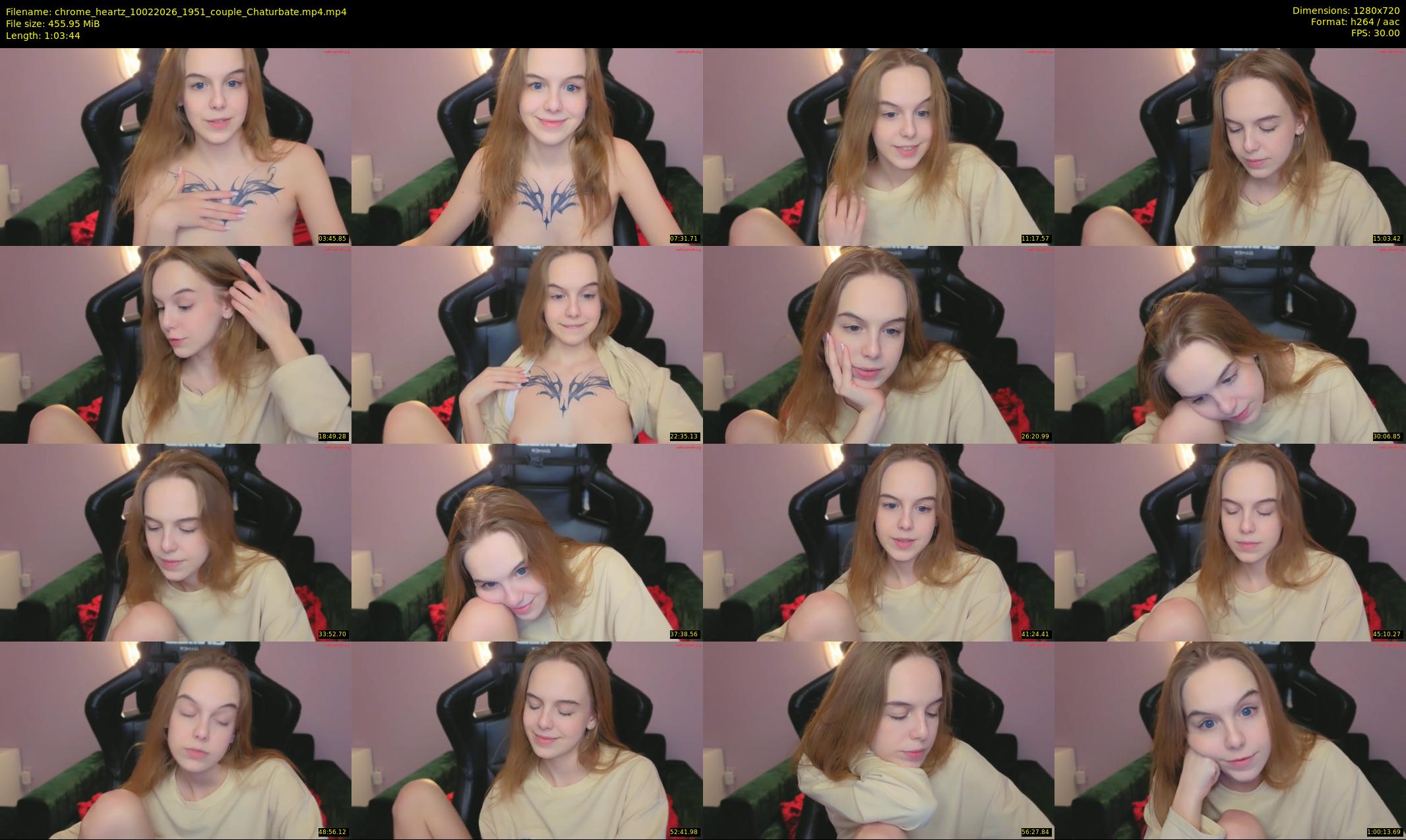 chrome_heartz — 64 minute Chaturbate couple cam show recording, 720p, Feb 10, 2026