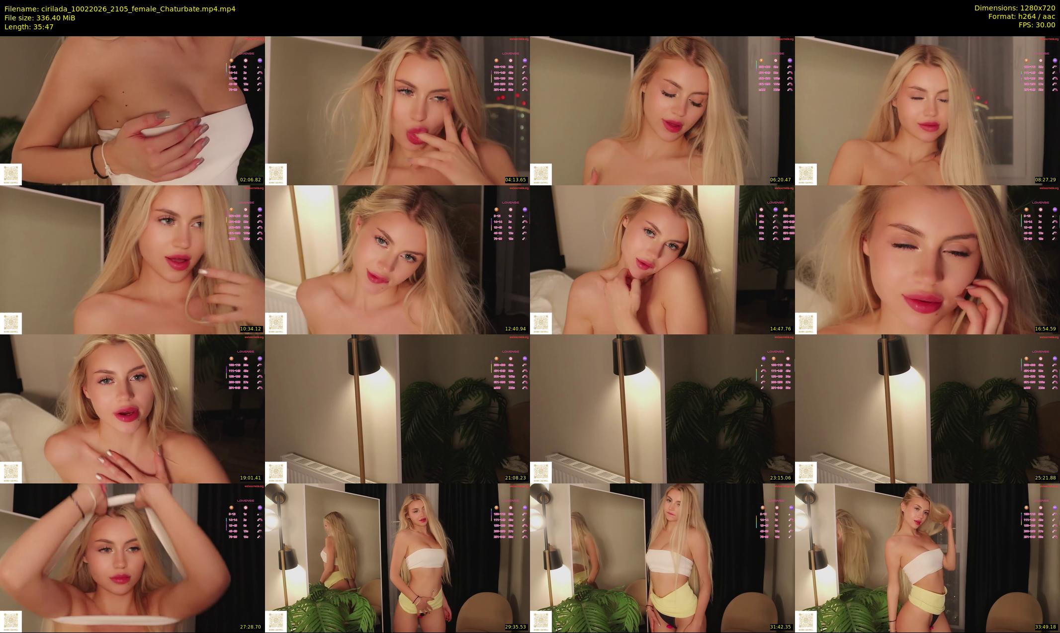 cirilada — 36 minute Chaturbate female cam show recording, 720p, Feb 10, 2026