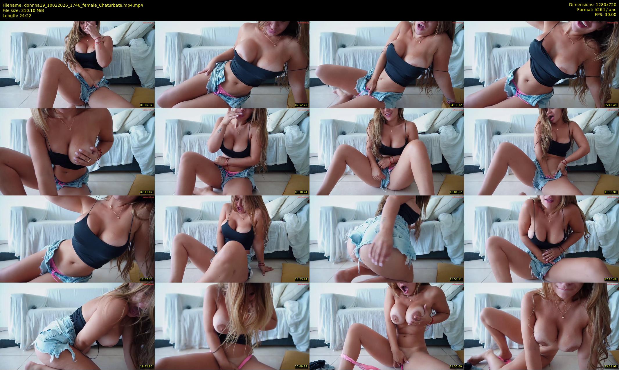 donnna19 — 25 minute Chaturbate female cam show recording, 720p, Feb 10, 2026