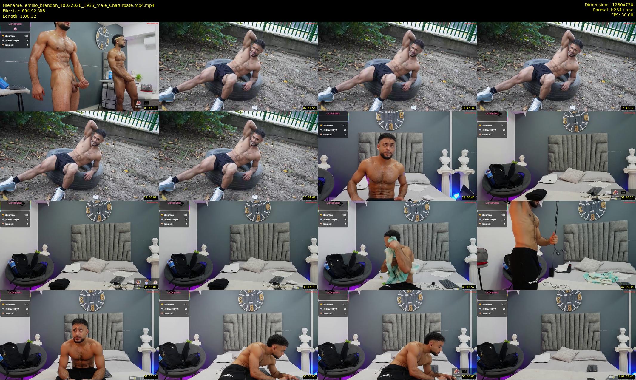 emilio_brandon — 67 minute Chaturbate male cam show recording, 720p, Feb 10, 2026