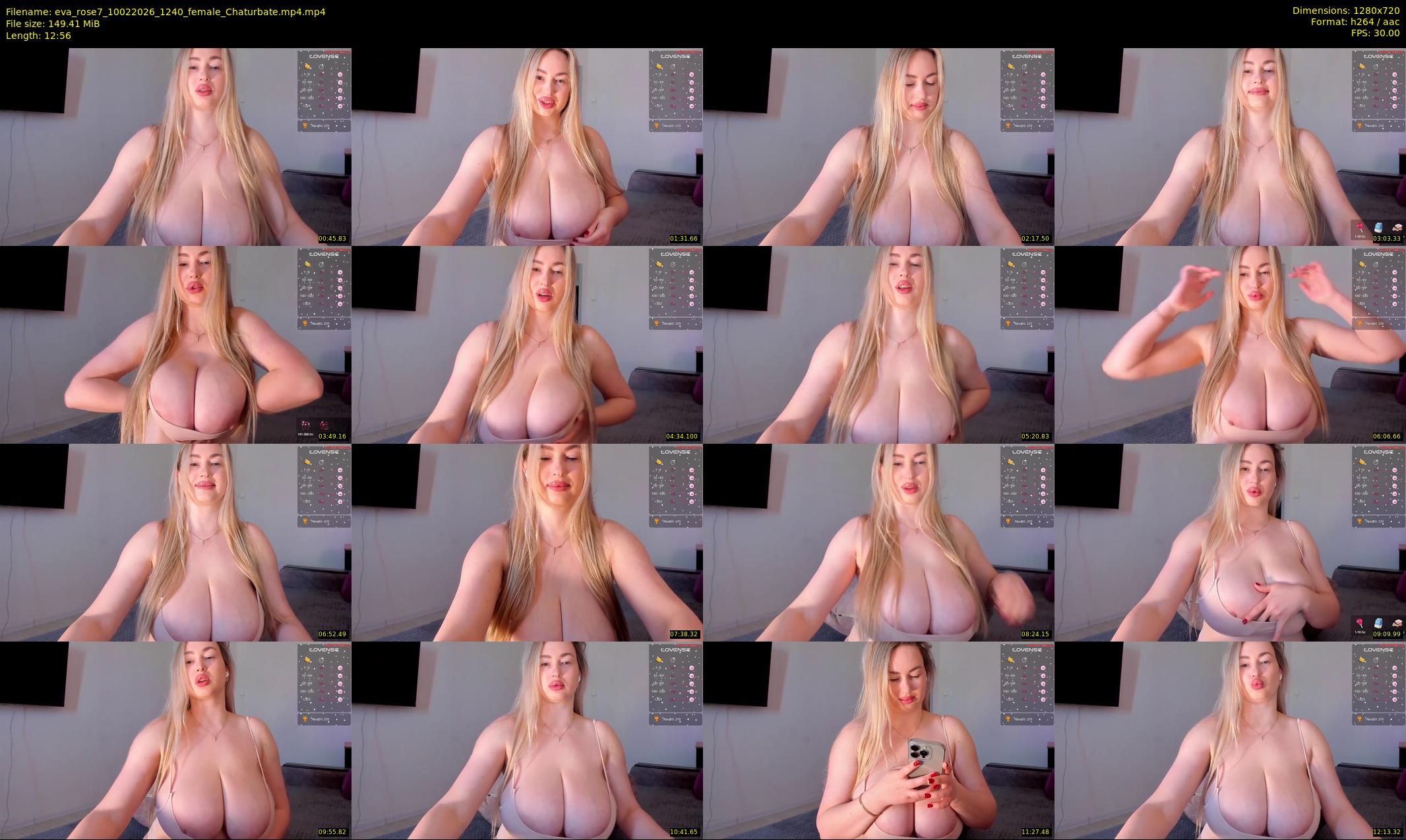 eva_rose7 — 13 minute Chaturbate female cam show recording, 720p, Feb 10, 2026
