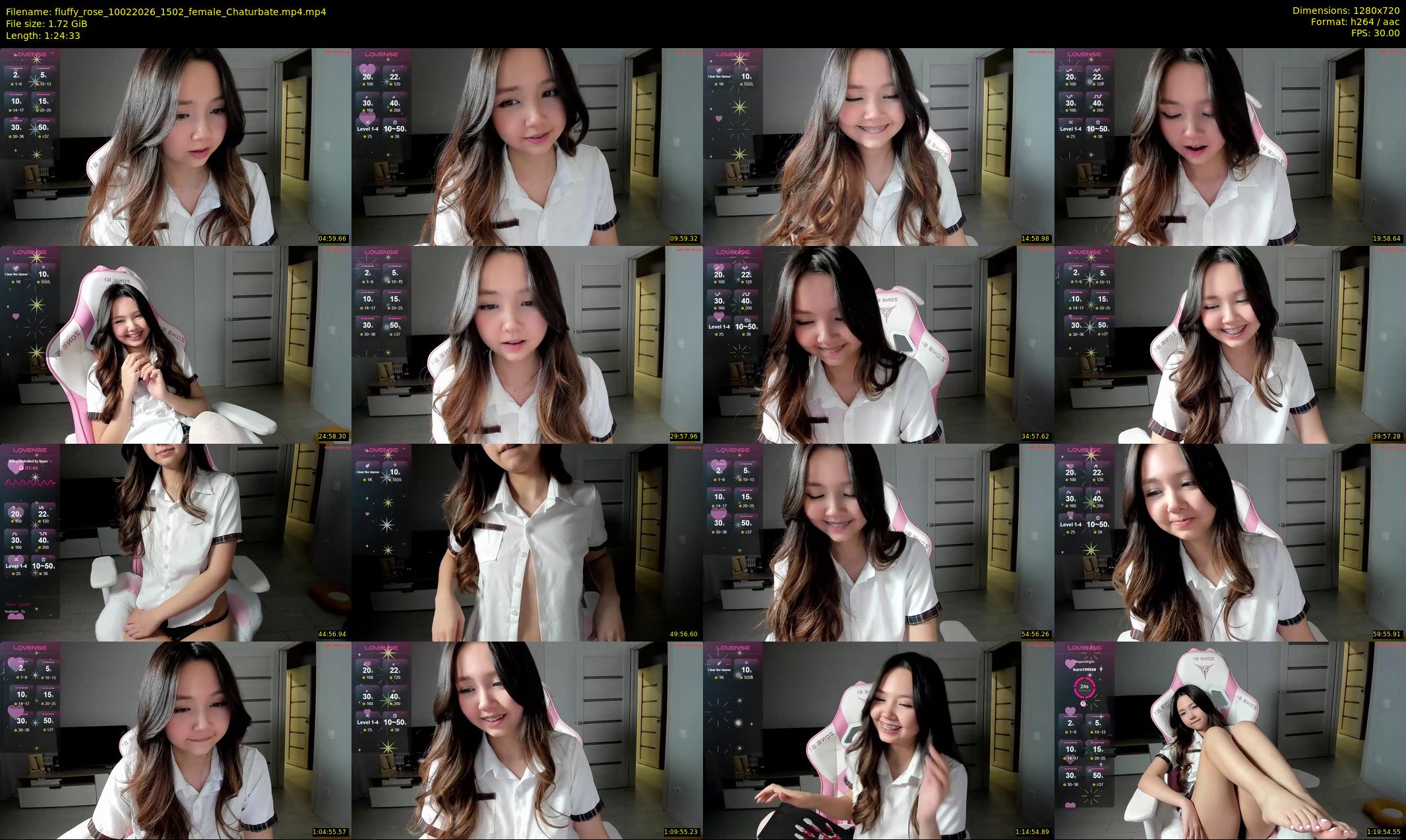 fluffy_rose — 85 minute Chaturbate female cam show recording, 720p, Feb 10, 2026