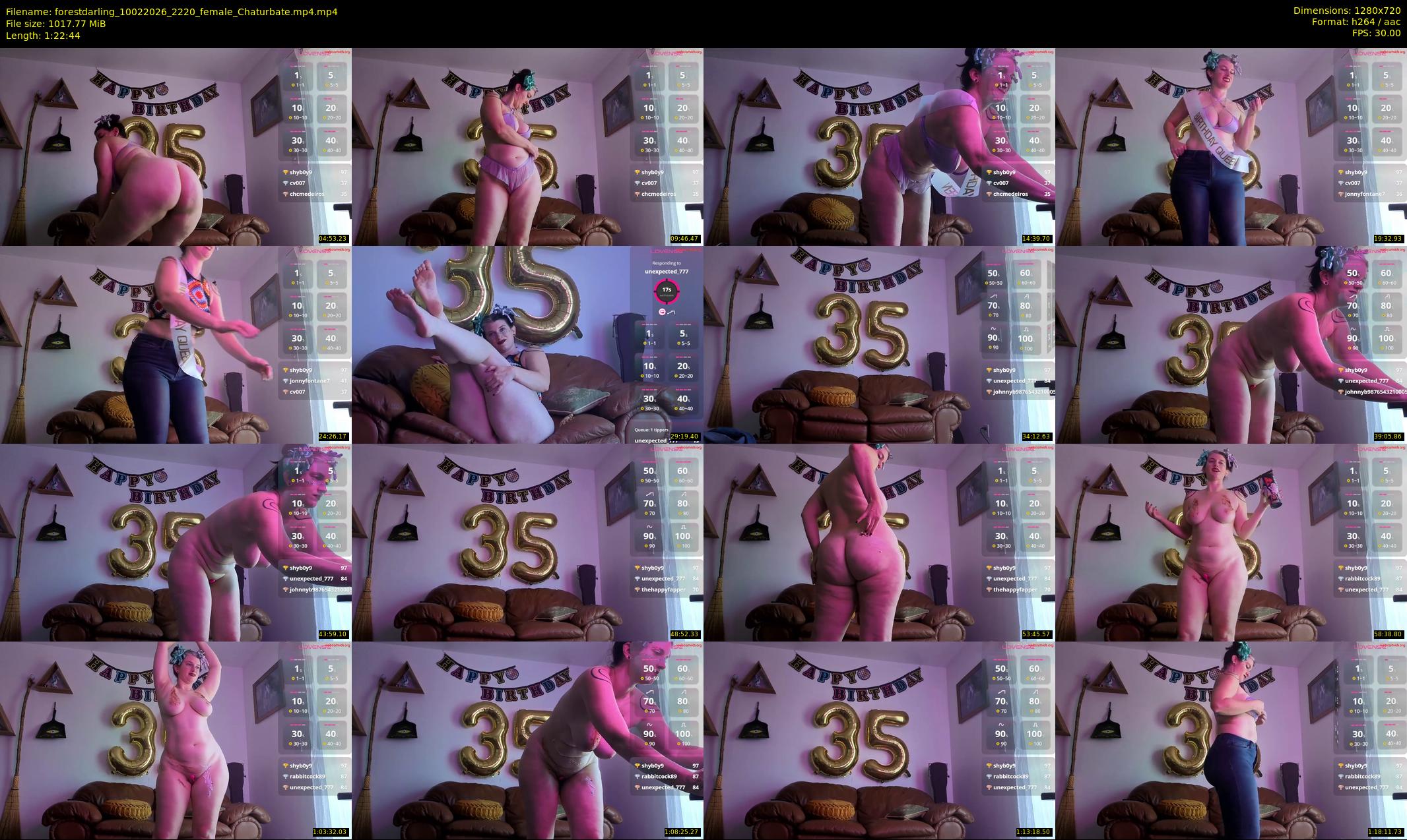forestdarling — 83 minute Chaturbate female cam show recording, 720p, Feb 10, 2026