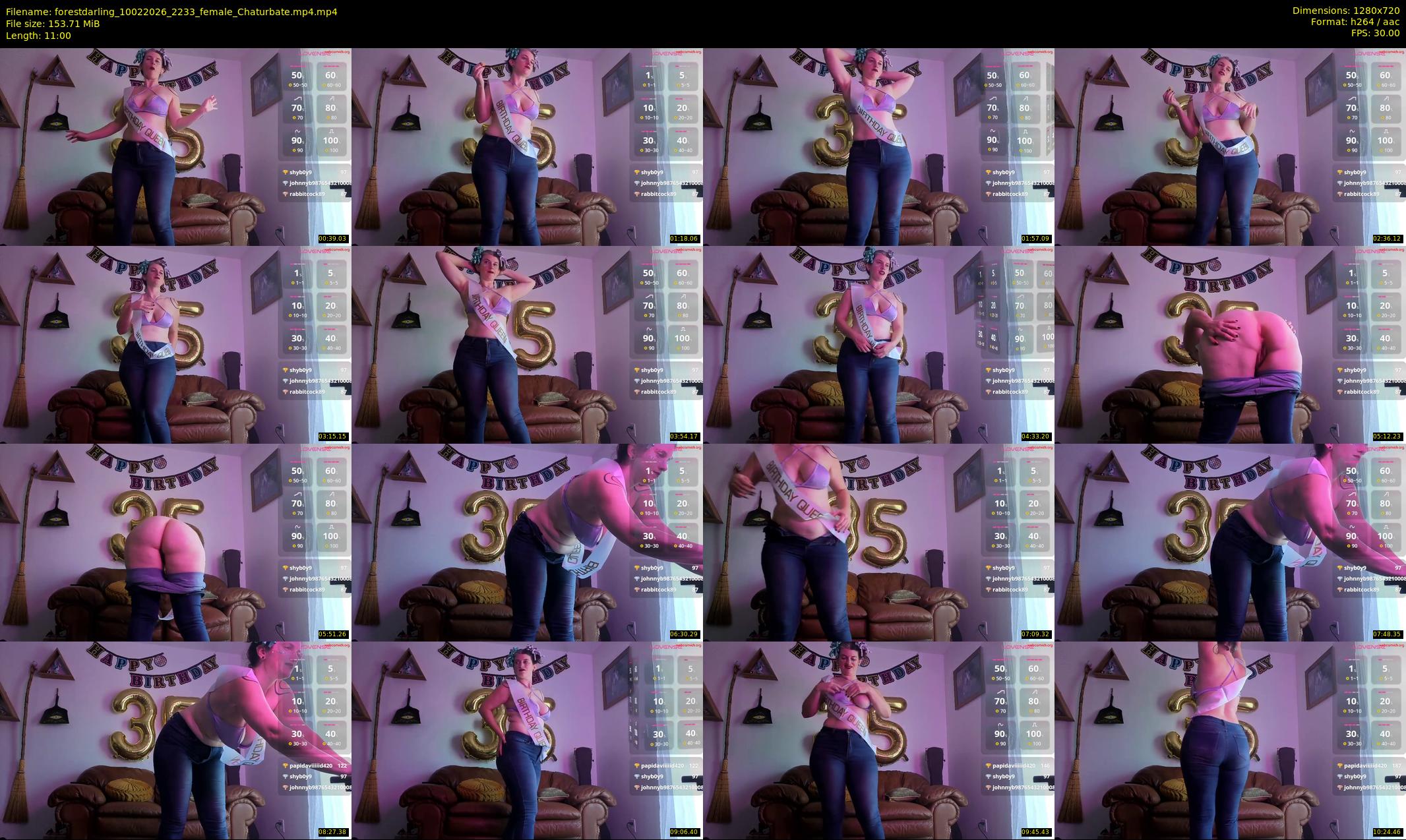forestdarling — 11 minute Chaturbate female cam show recording, 720p, Feb 10, 2026