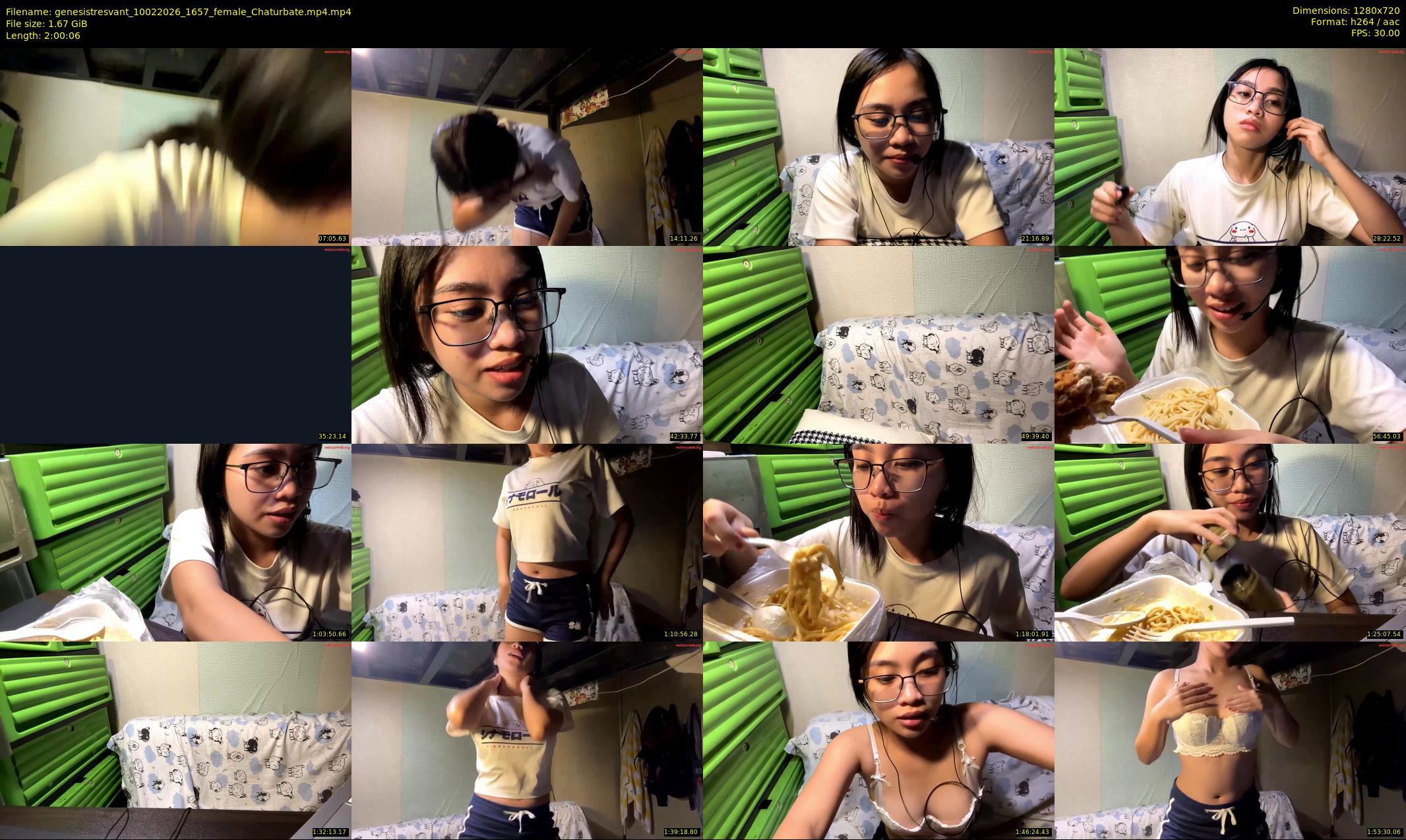 genesistresvant — 121 minute Chaturbate female cam show recording, 720p, Feb 10, 2026