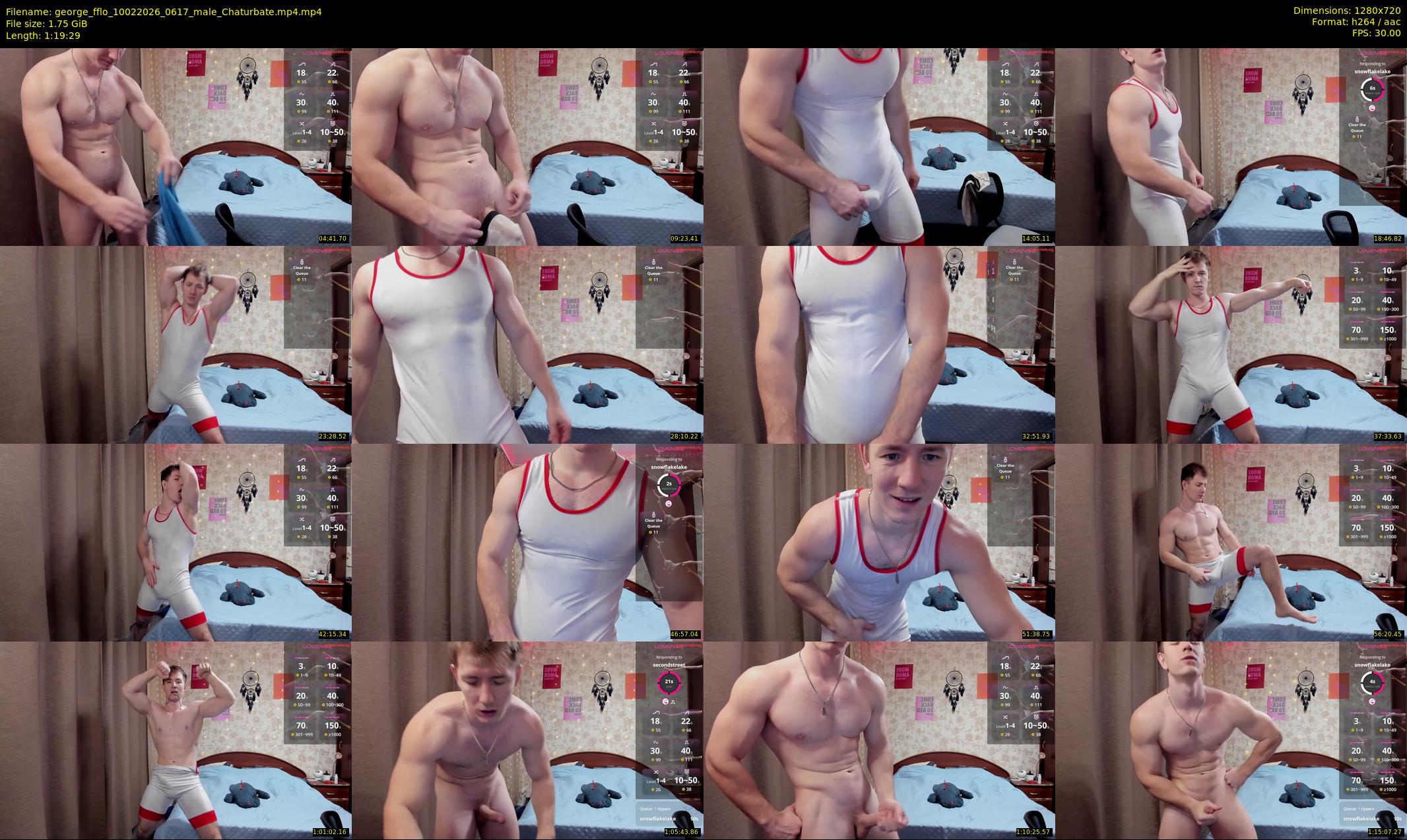 george_fflo — 80 minute Chaturbate male cam show recording, 720p, Feb 10, 2026