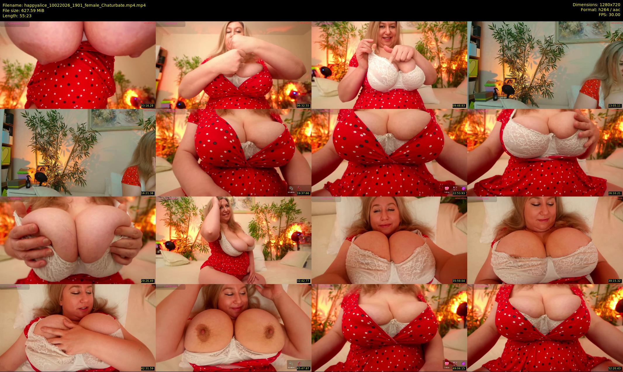 happyalice — 56 minute Chaturbate female cam show recording, 720p, Feb 10, 2026