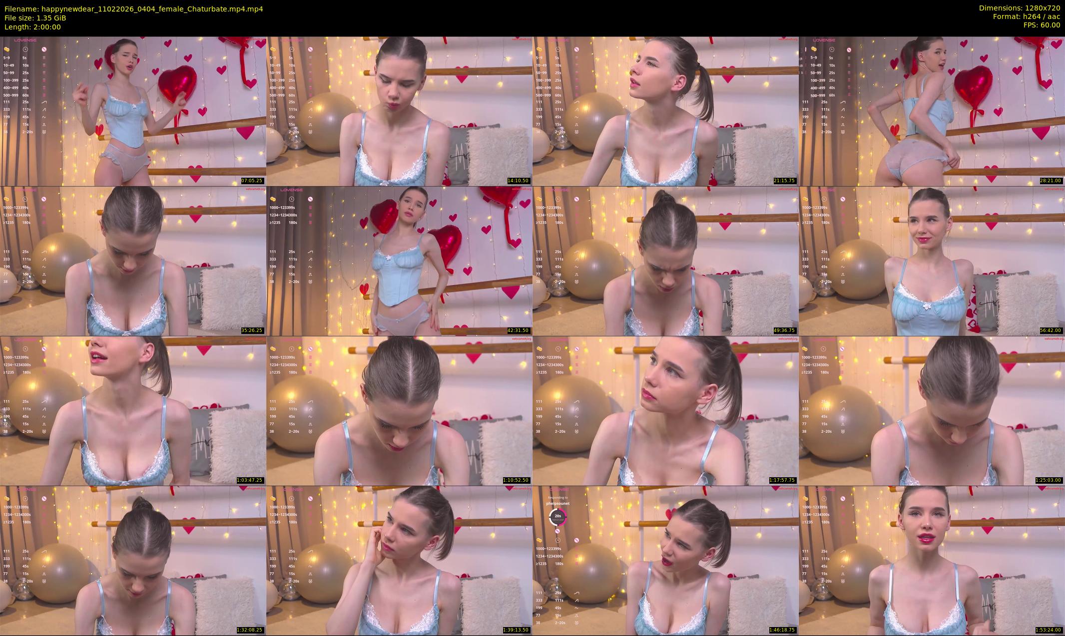 happynewdear — 120 minute Chaturbate female cam show recording, 720p, Feb 11, 2026