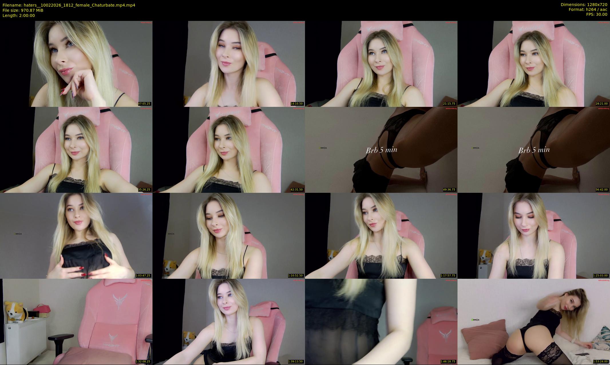 haters_ — 120 minute Chaturbate female cam show recording, 720p, Feb 10, 2026