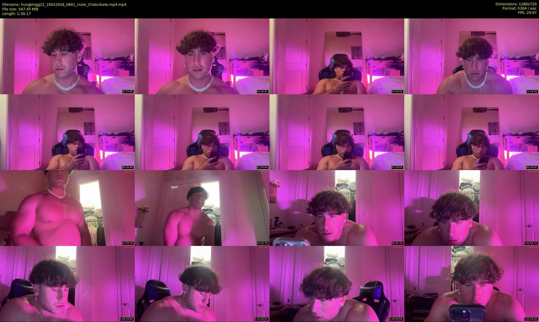 hungkingg22 — 91 minute Chaturbate male cam show recording, 720p, Feb 10, 2026