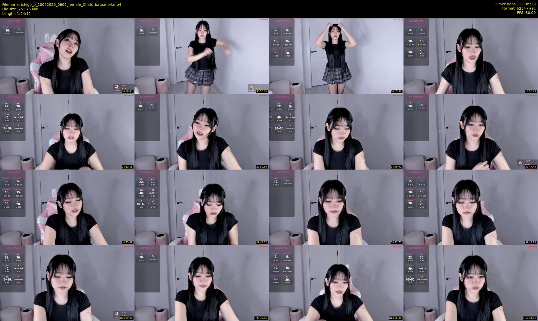 ichigo_o — 85 minute Chaturbate female cam show recording, 720p, Feb 10, 2026