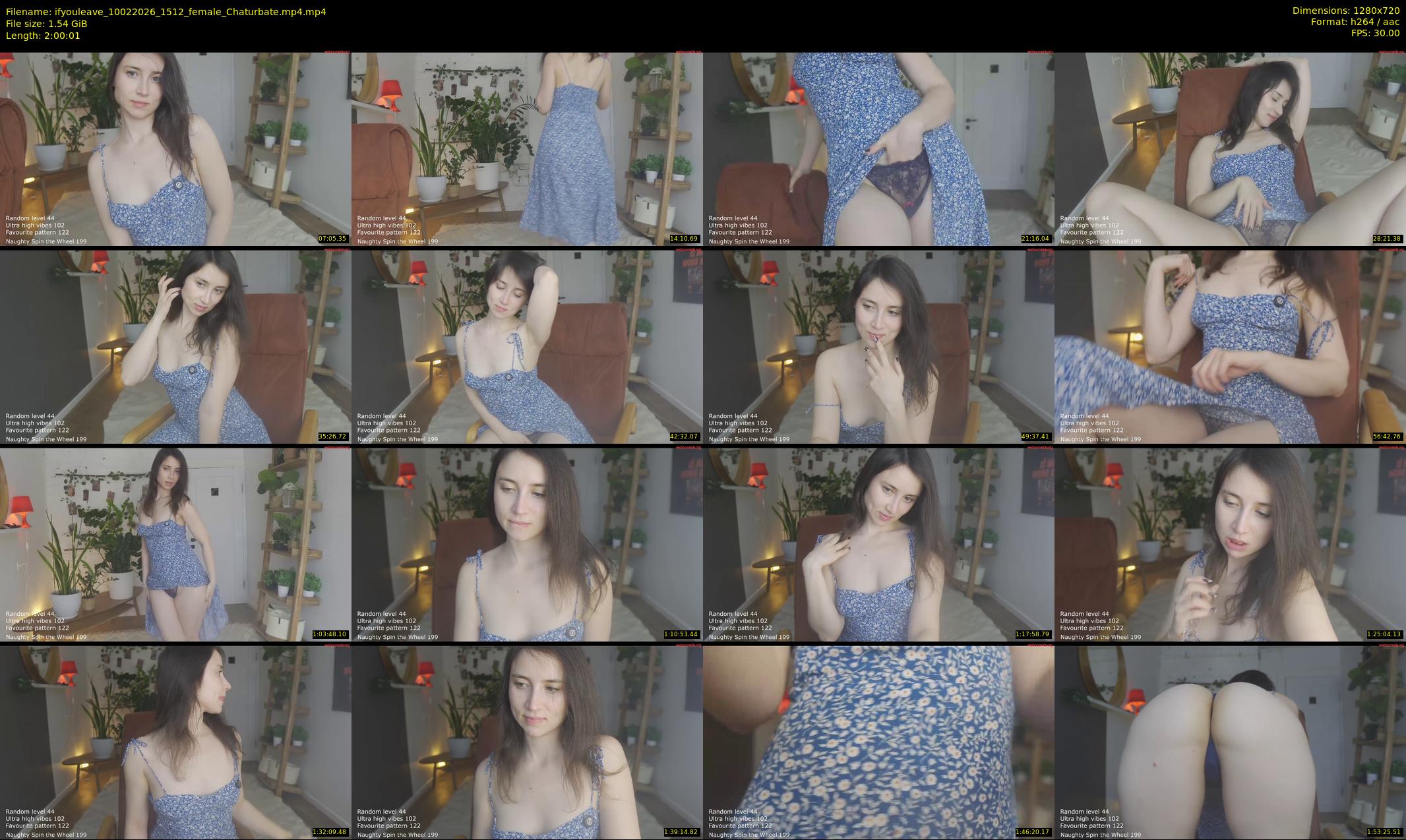 ifyouleave — 121 minute Chaturbate female cam show recording, 720p, Feb 10, 2026
