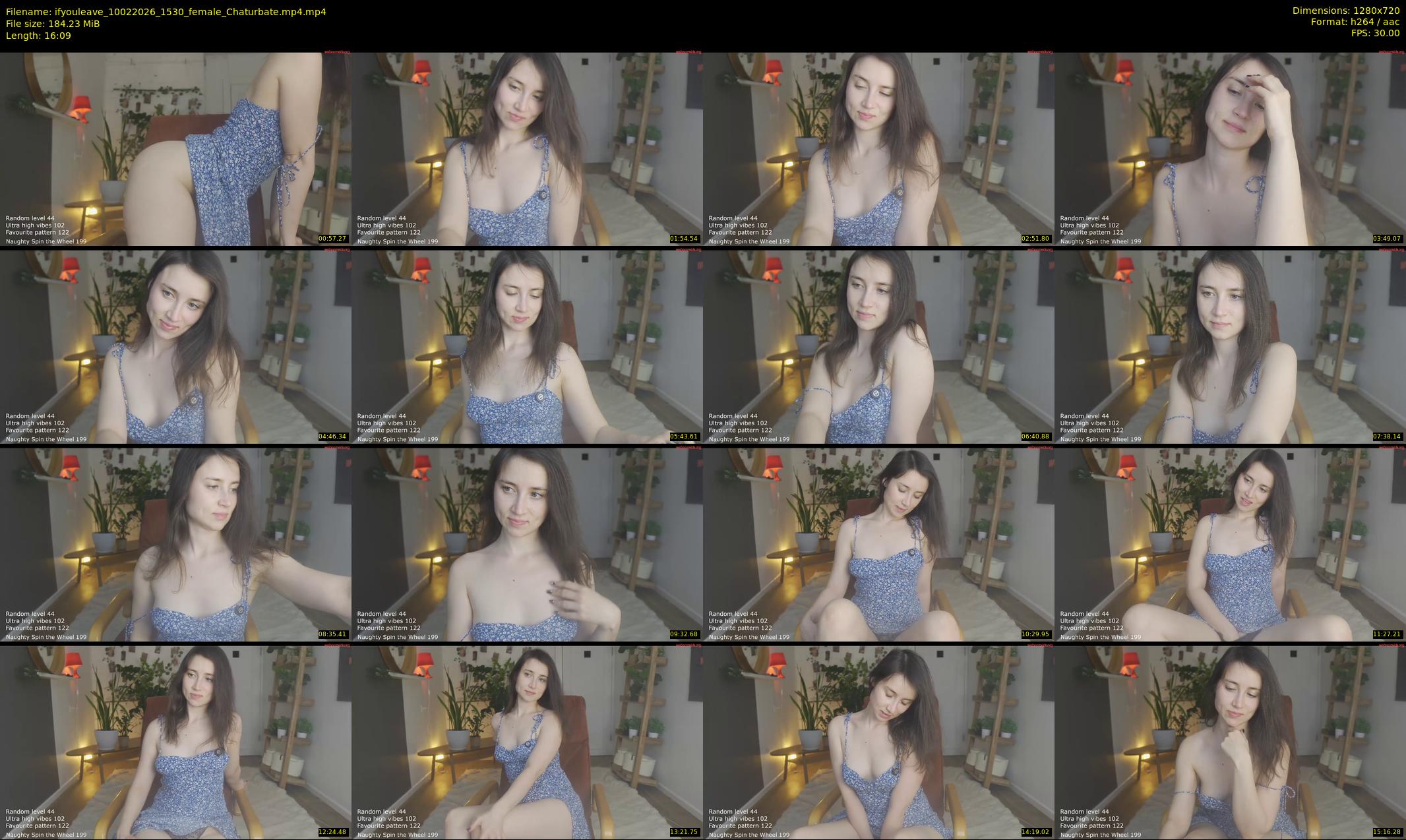 ifyouleave — 17 minute Chaturbate female cam show recording, 720p, Feb 10, 2026