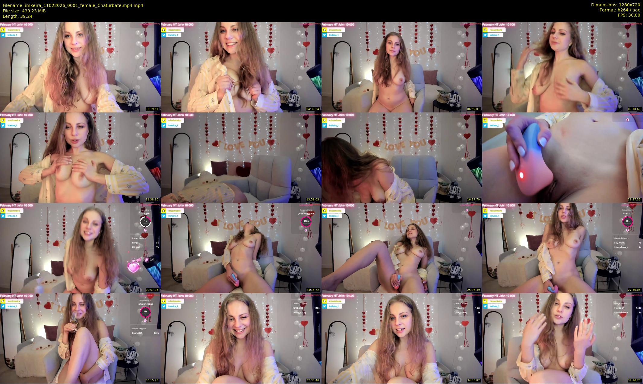 imkeira — 40 minute Chaturbate female cam show recording, 720p, Feb 11, 2026