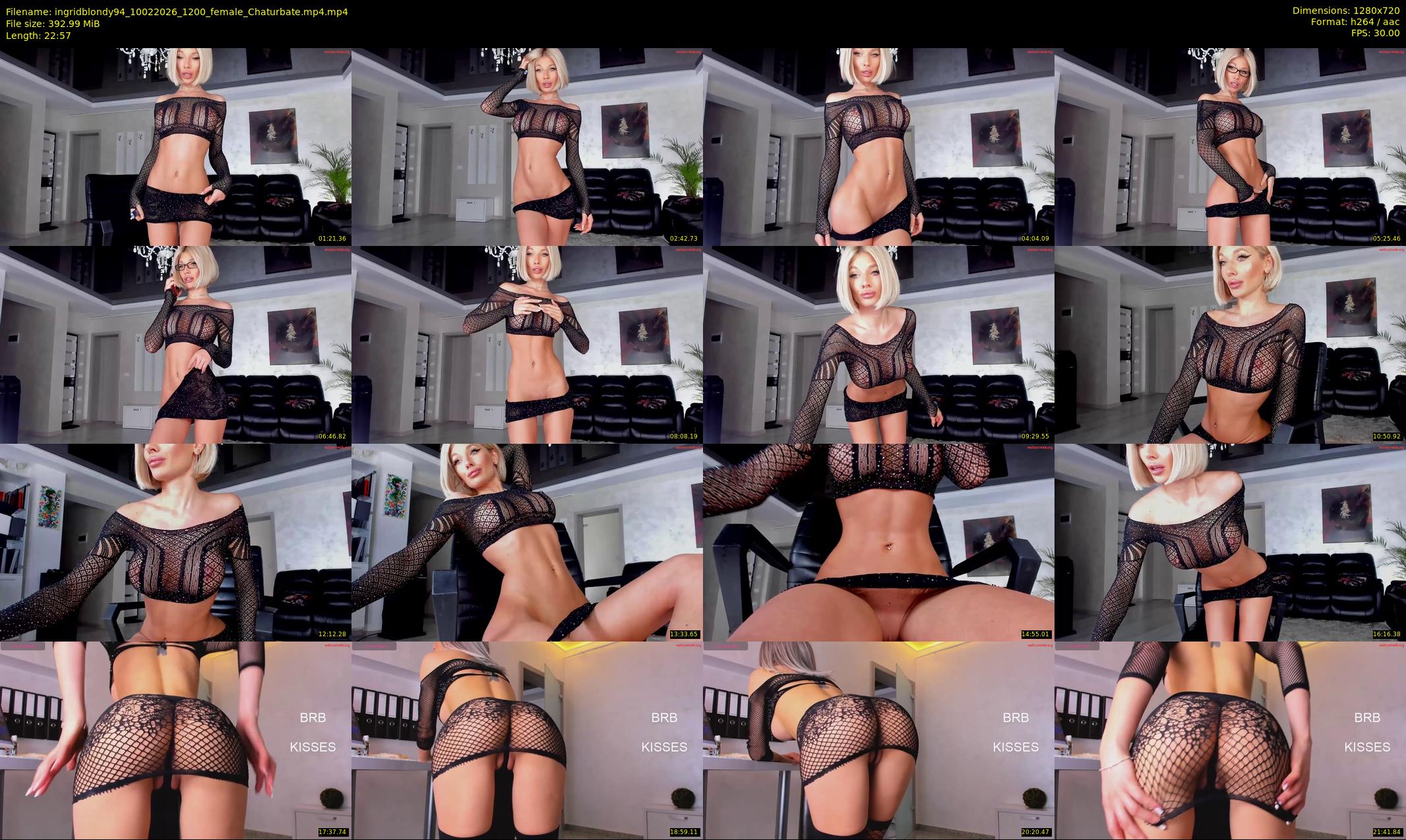 ingridblondy94 — 23 minute Chaturbate female cam show recording, 720p, Feb 10, 2026