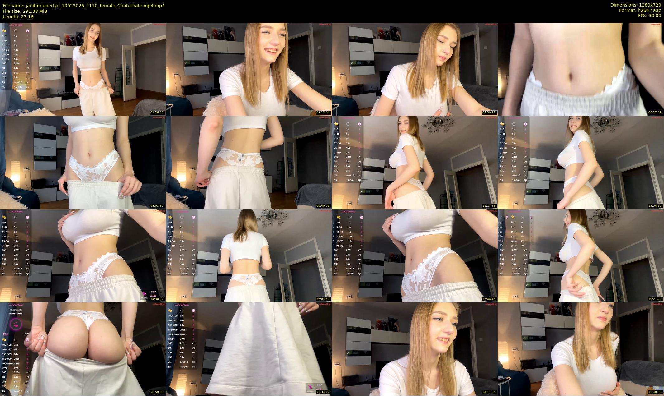 janitamunerlyn — 28 minute Chaturbate female cam show recording, 720p, Feb 10, 2026
