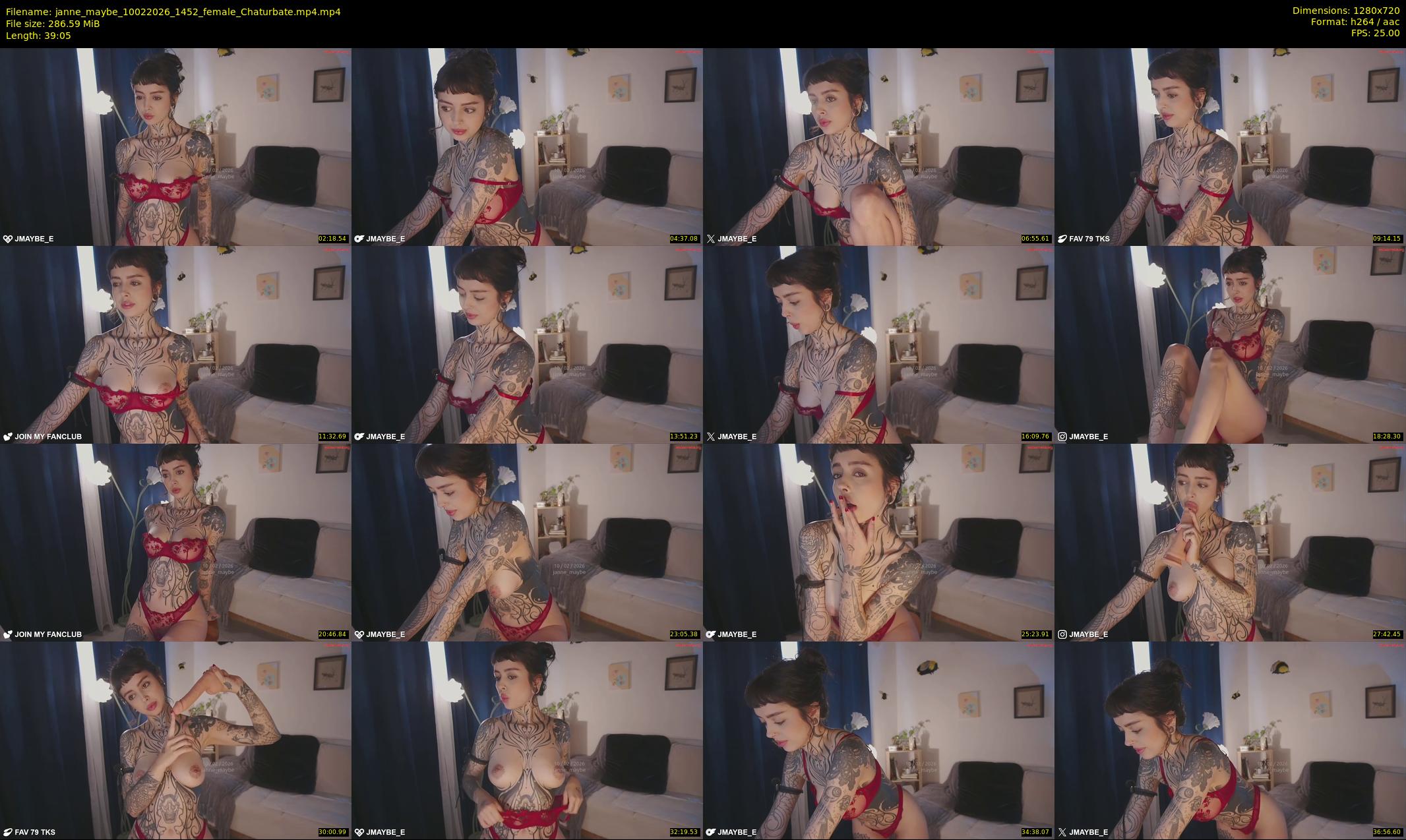 janne_maybe — 40 minute Chaturbate female cam show recording, 720p, Feb 10, 2026