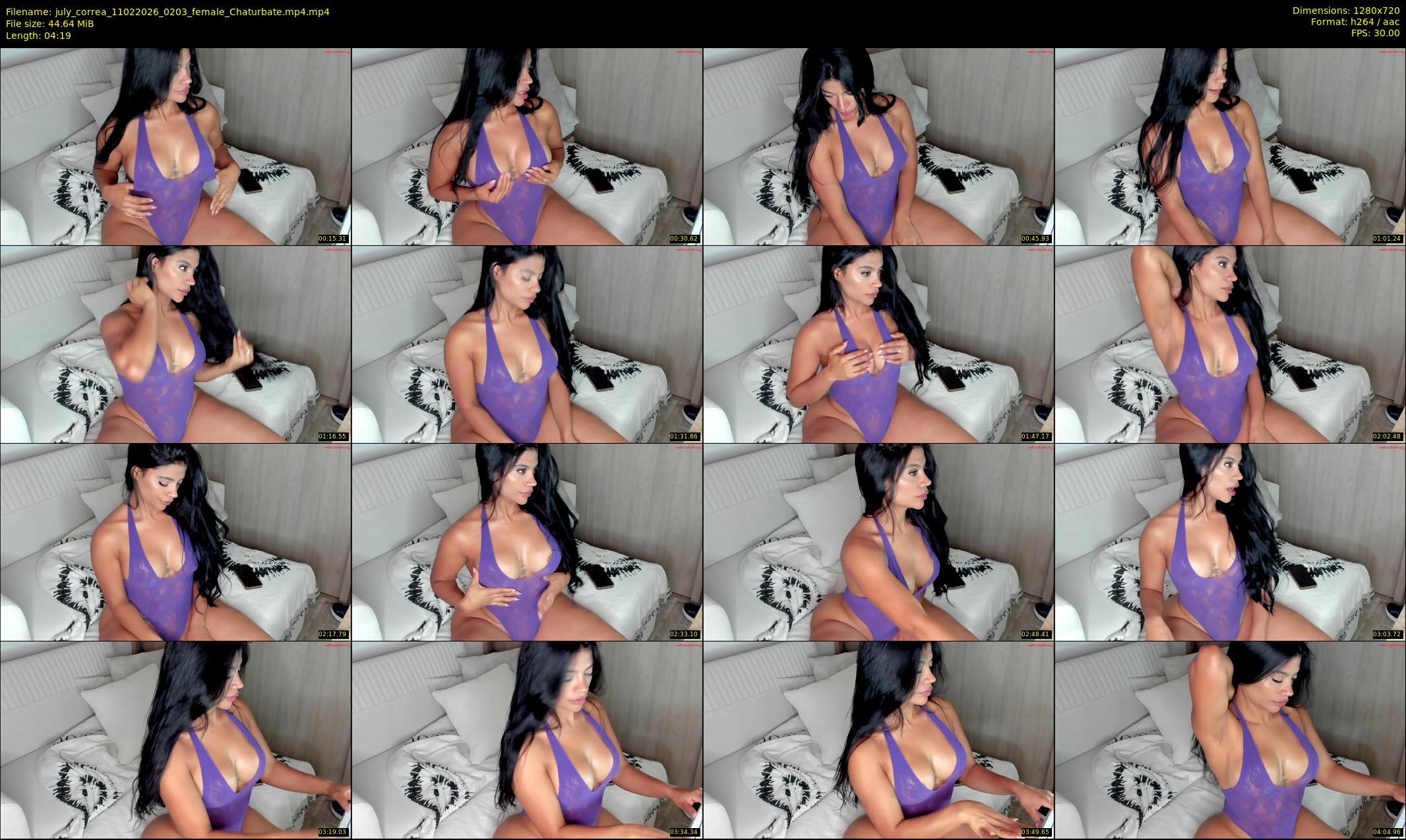 july_correa — 5 minute Chaturbate female cam show recording, 720p, Feb 11, 2026