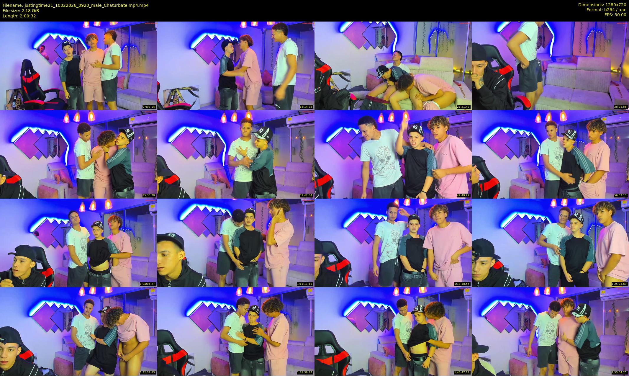 justingtime21 — 121 minute Chaturbate male cam show recording, 720p, Feb 10, 2026