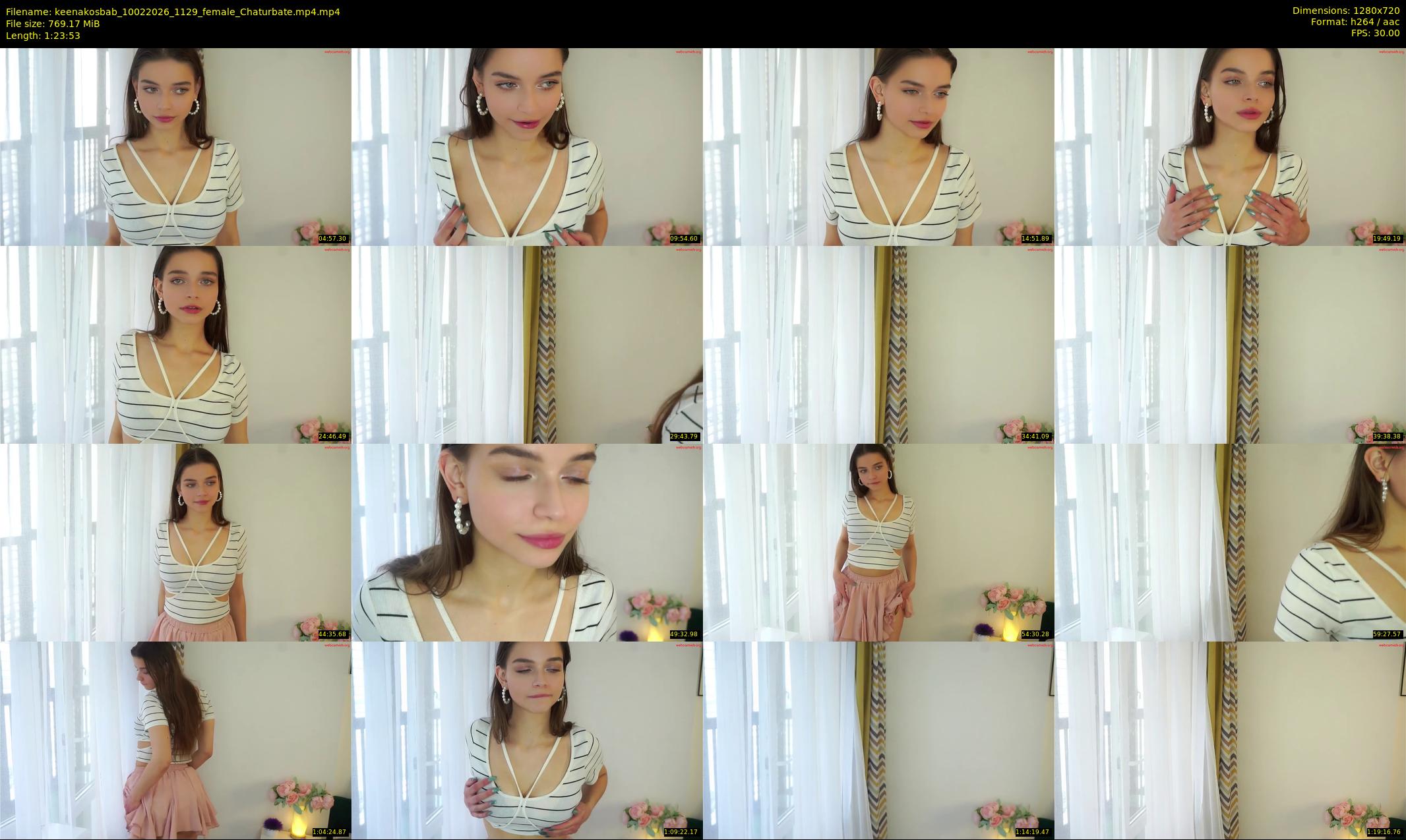 keenakosbab — 84 minute Chaturbate female cam show recording, 720p, Feb 10, 2026