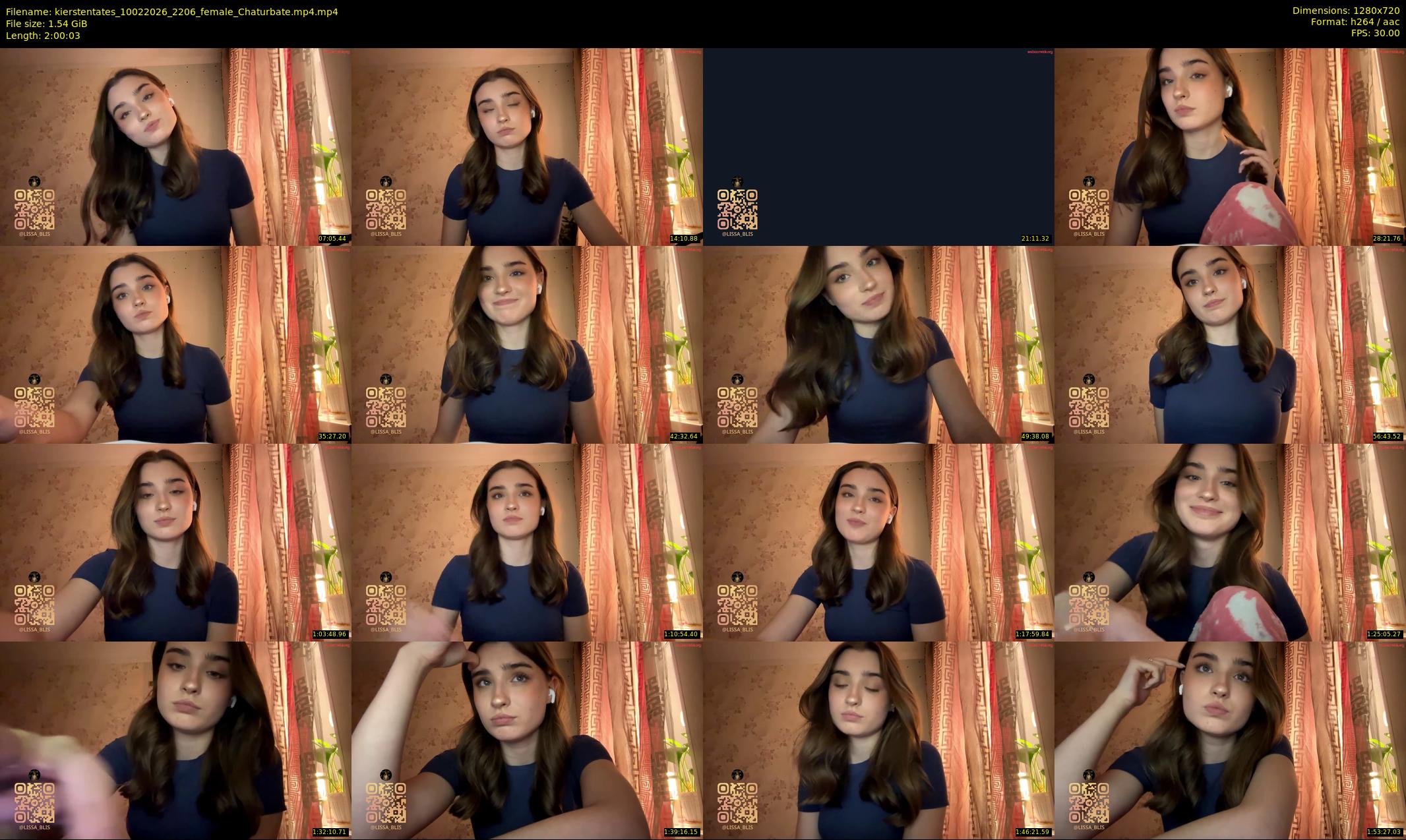 kierstentates — 121 minute Chaturbate female cam show recording, 720p, Feb 10, 2026