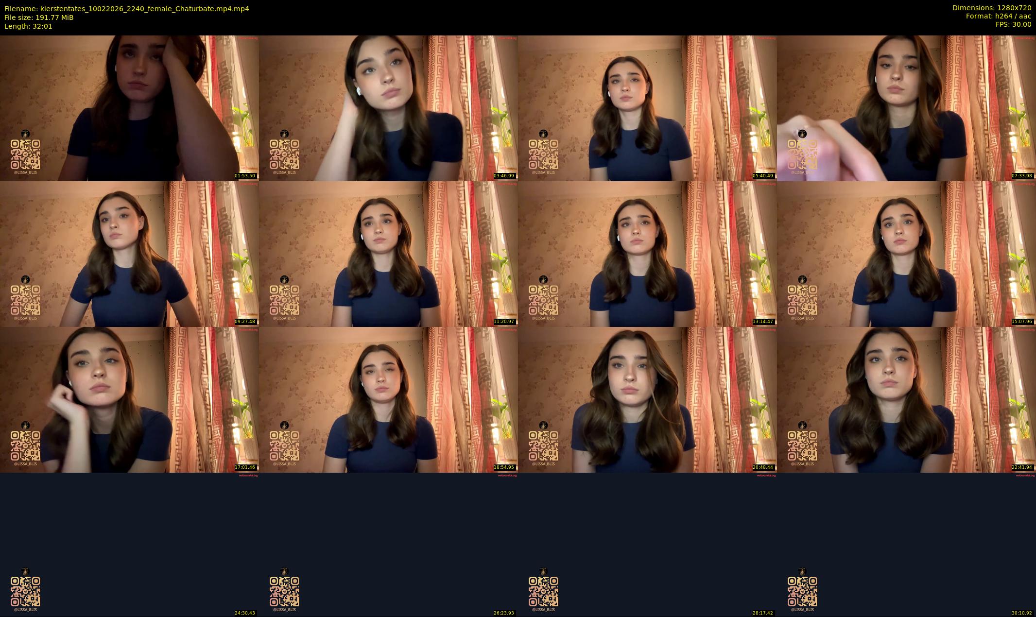 kierstentates — 33 minute Chaturbate female cam show recording, 720p, Feb 10, 2026