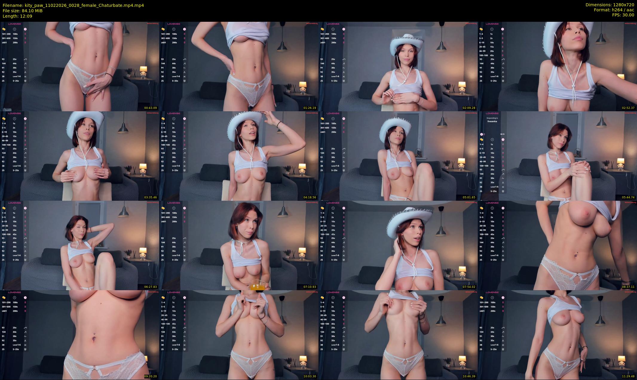 kity_paw — 13 minute Chaturbate female cam show recording, 720p, Feb 11, 2026