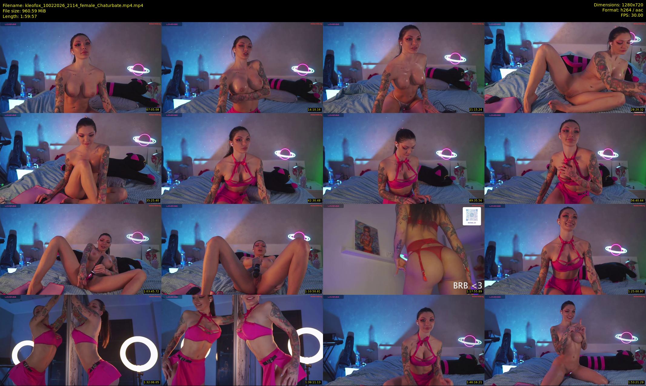 kleofox — 120 minute Chaturbate female cam show recording, 720p, Feb 10, 2026