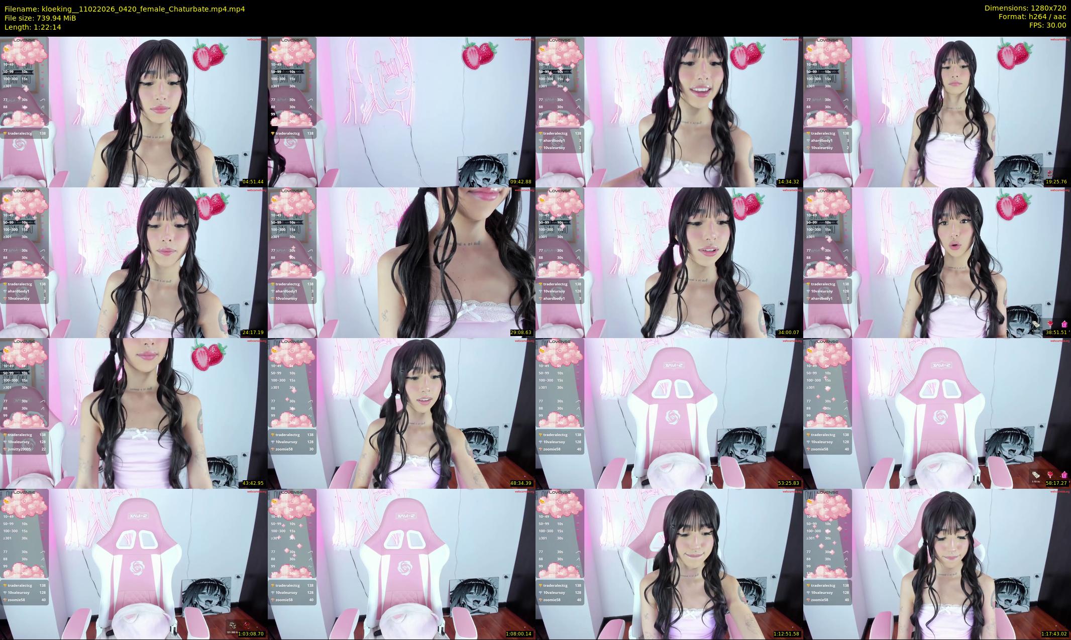 kloeking_ — 83 minute Chaturbate female cam show recording, 720p, Feb 11, 2026