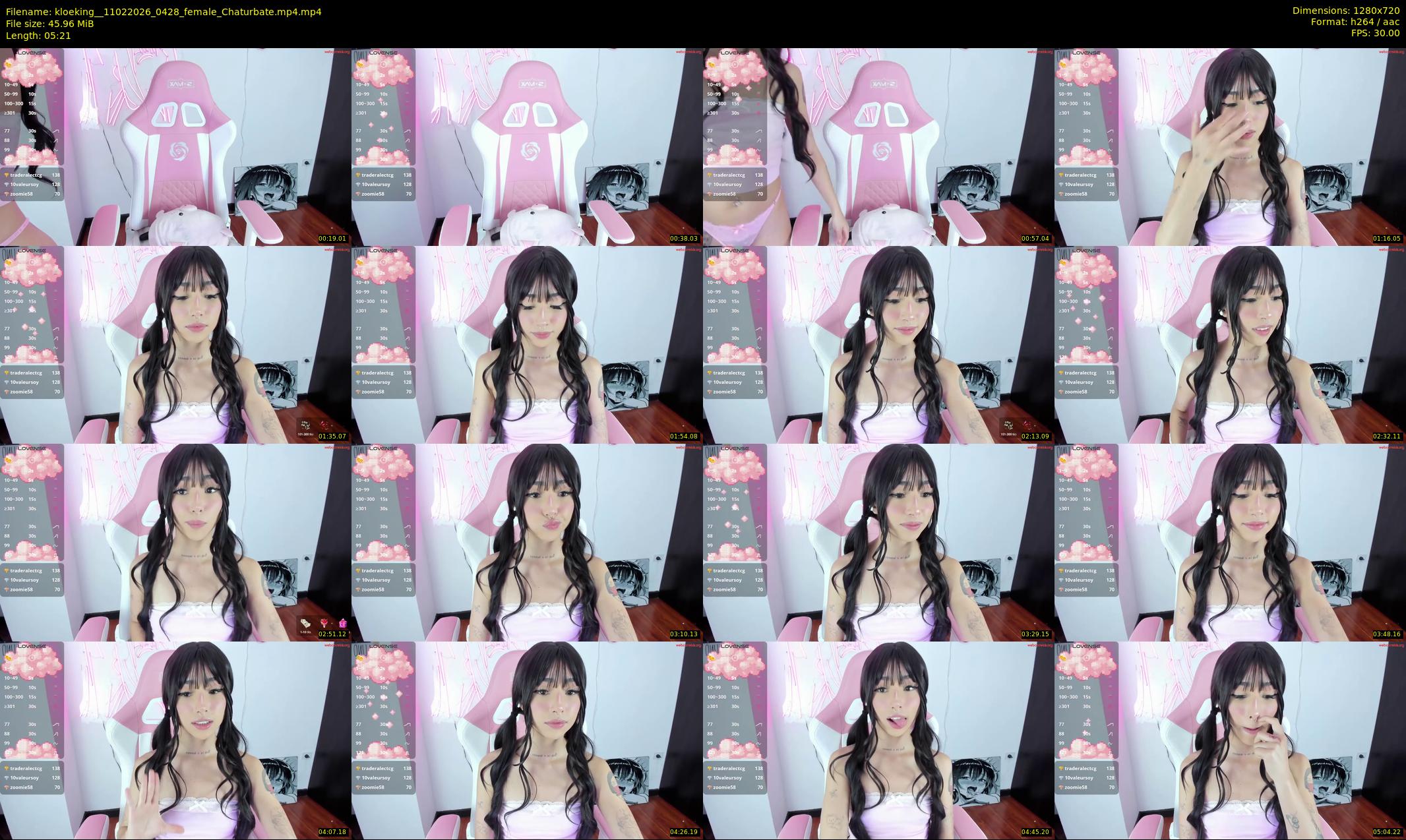 kloeking_ — 6 minute Chaturbate female cam show recording, 720p, Feb 11, 2026