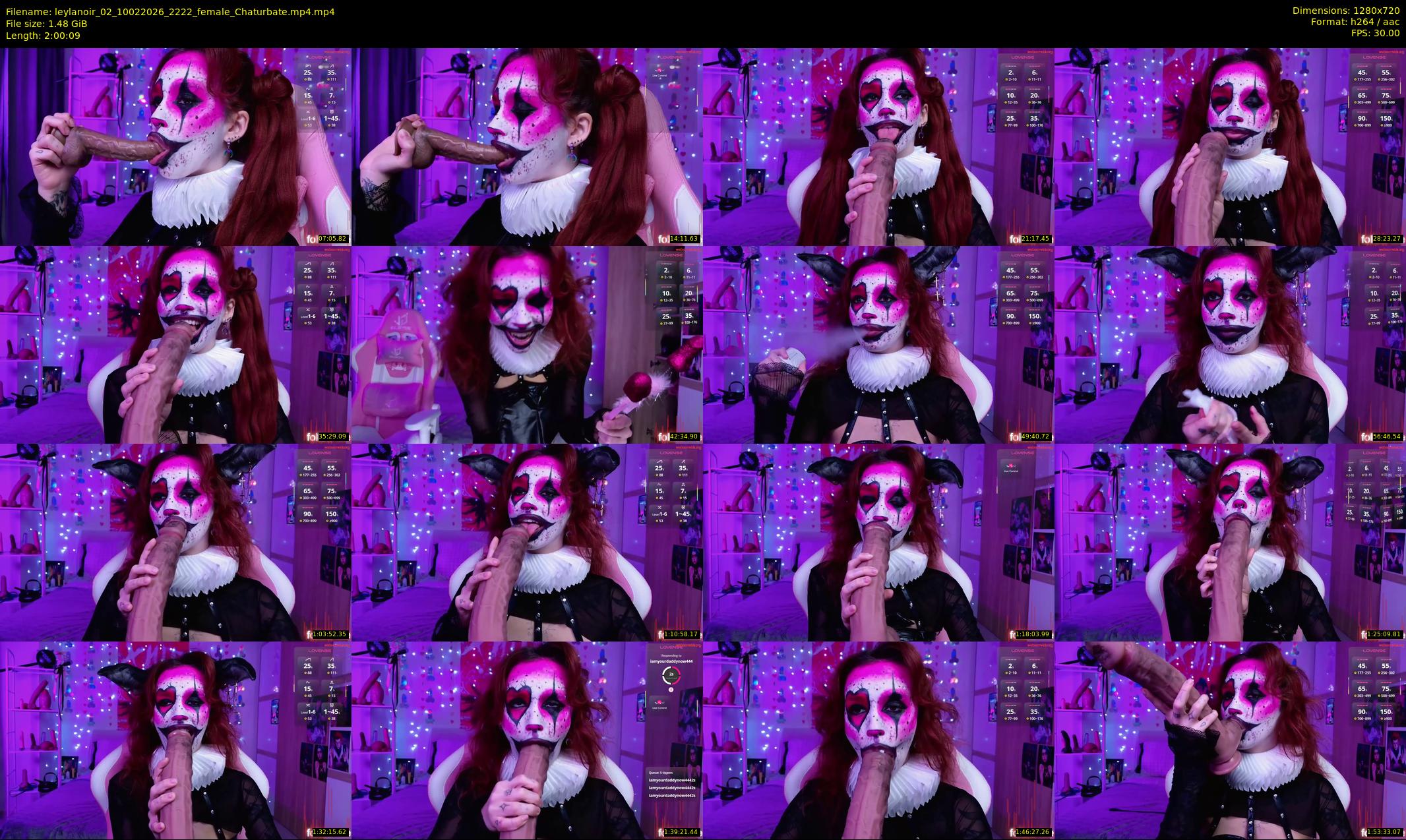 leylanoir_02 — 121 minute Chaturbate female cam show recording, 720p, Feb 10, 2026