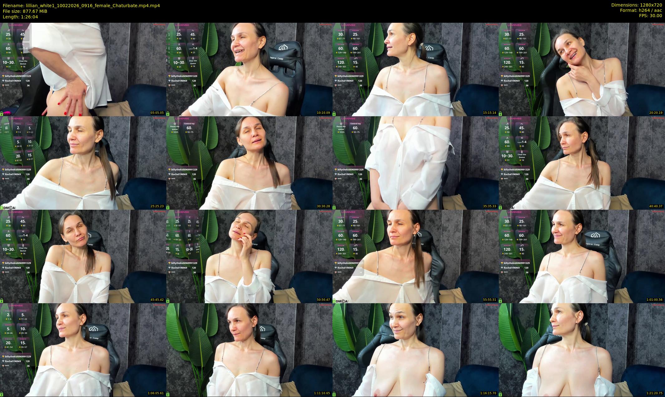 lillian_white1 — 87 minute Chaturbate female cam show recording, 720p, Feb 10, 2026