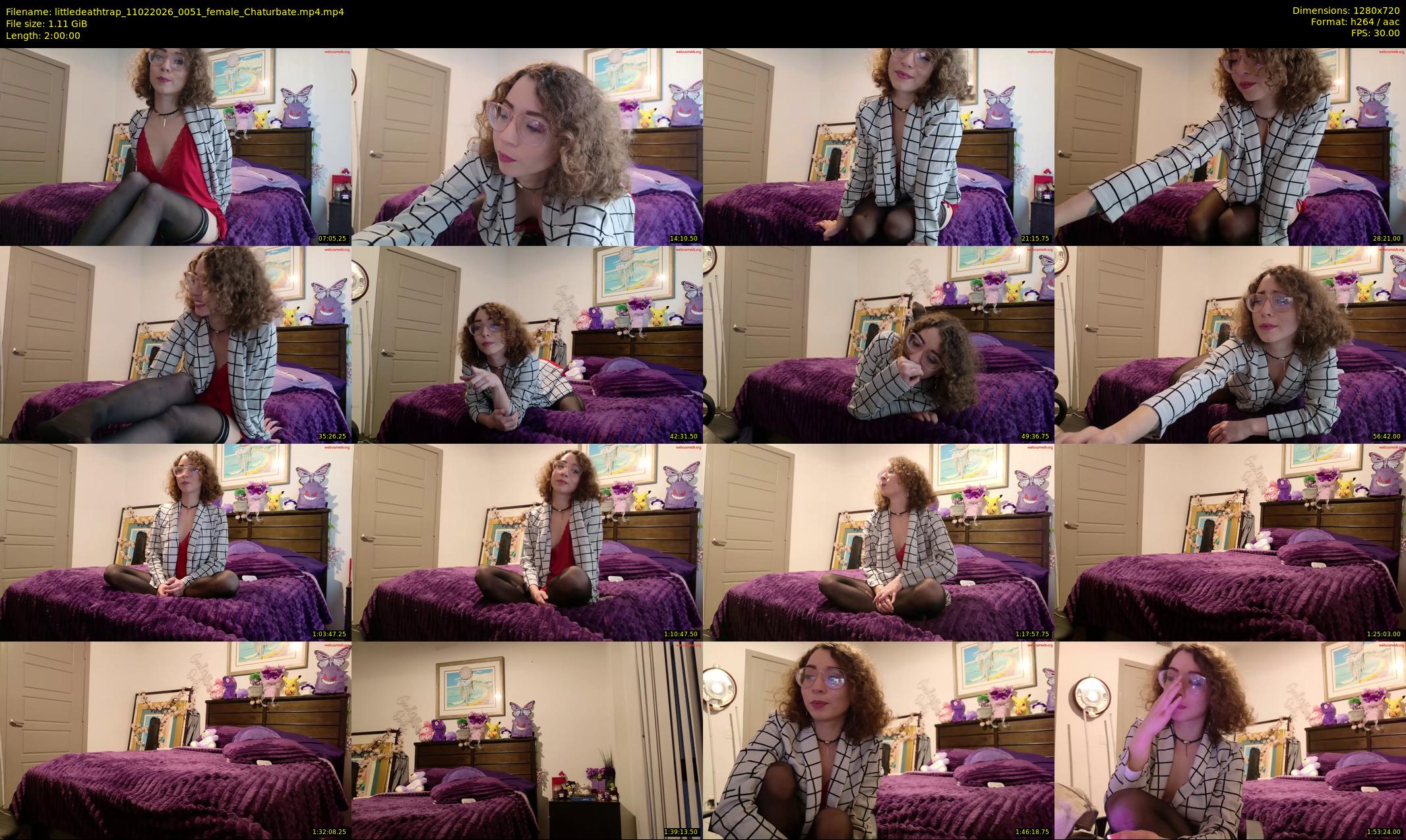 littledeathtrap — 120 minute Chaturbate female cam show recording, 720p, Feb 11, 2026