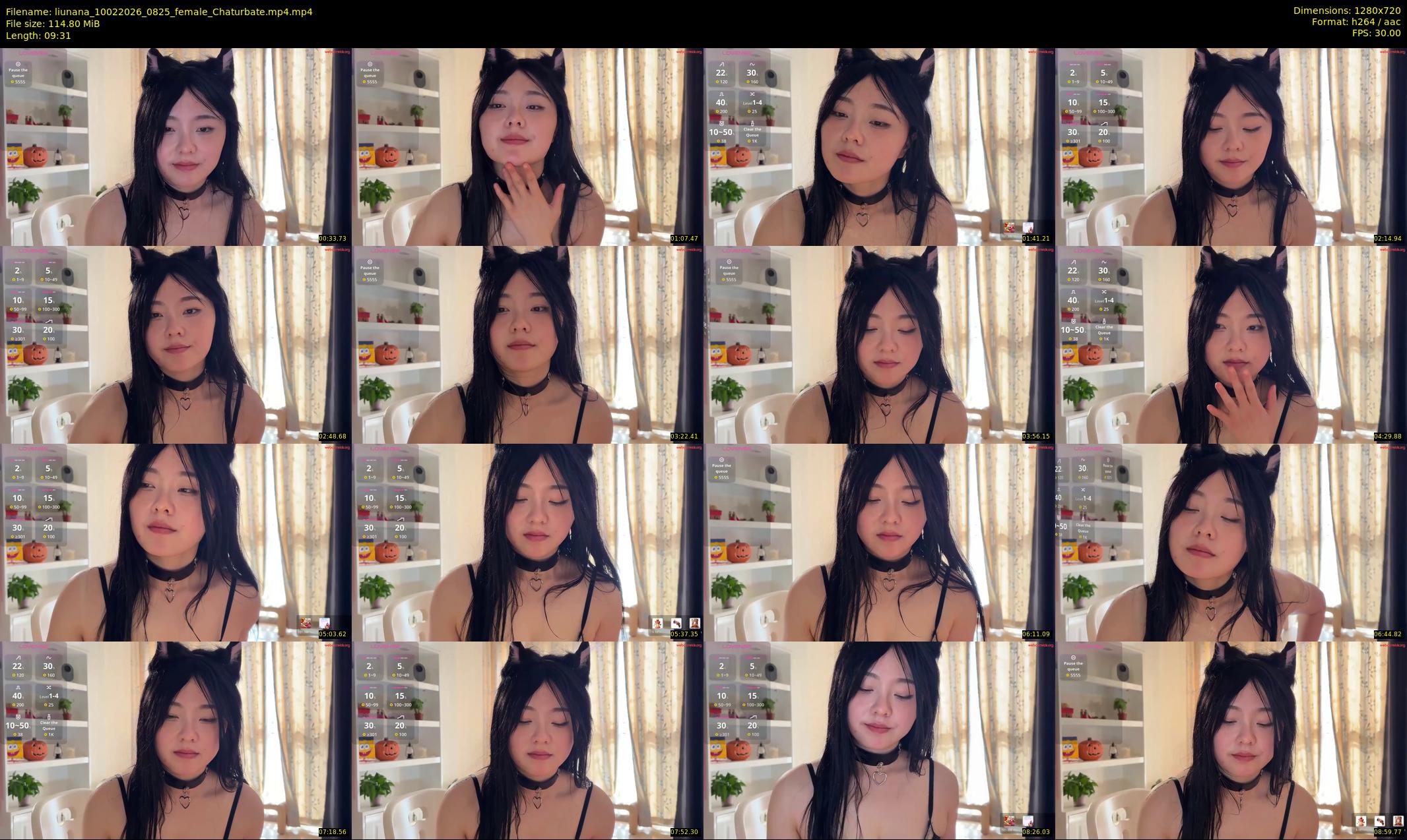 liunana — 10 minute Chaturbate female cam show recording, 720p, Feb 10, 2026