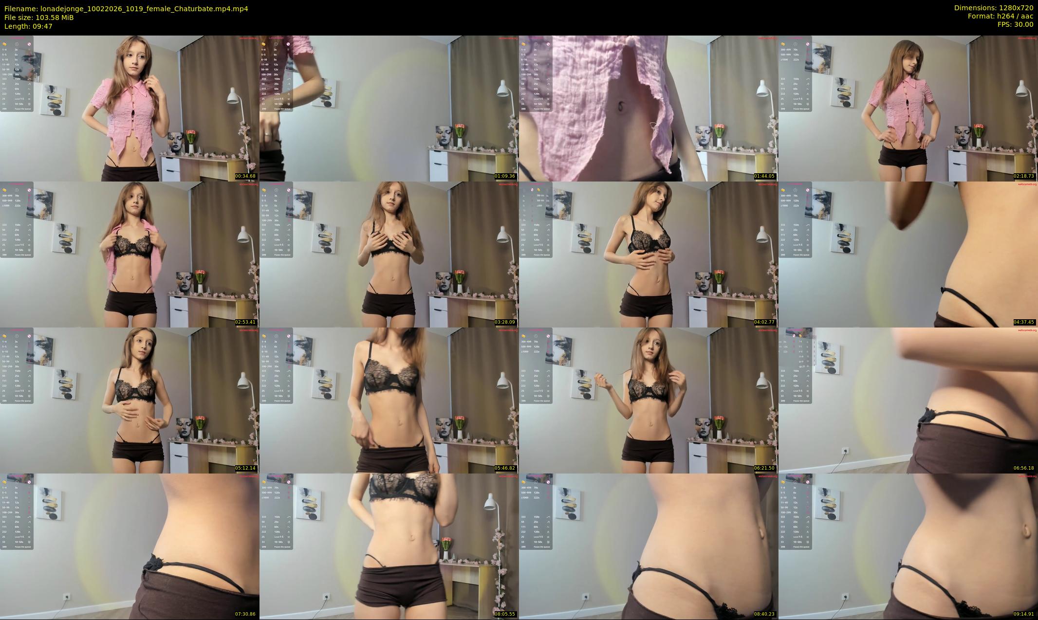 lonadejonge — 10 minute Chaturbate female cam show recording, 720p, Feb 10, 2026