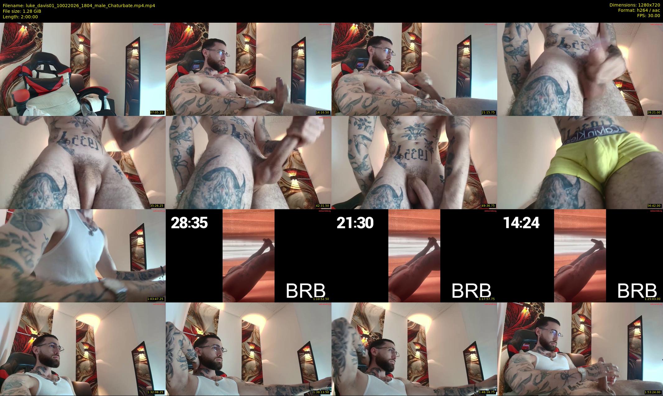 luke_davis01 — 120 minute Chaturbate male cam show recording, 720p, Feb 10, 2026