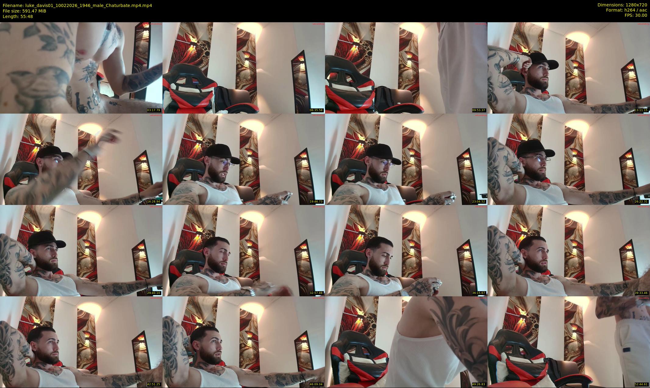 luke_davis01 — 56 minute Chaturbate male cam show recording, 720p, Feb 10, 2026