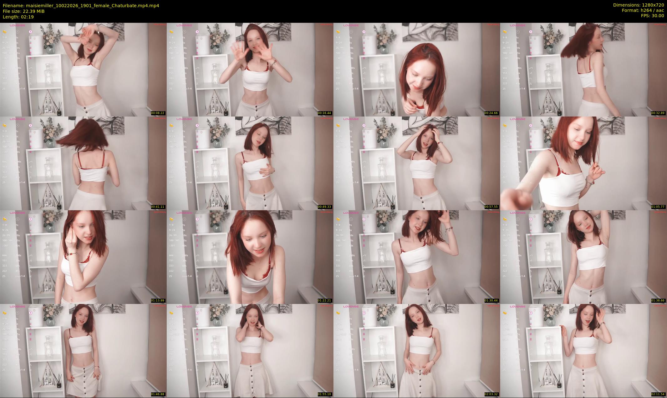 maisiemiller — 3 minute Chaturbate female cam show recording, 720p, Feb 10, 2026