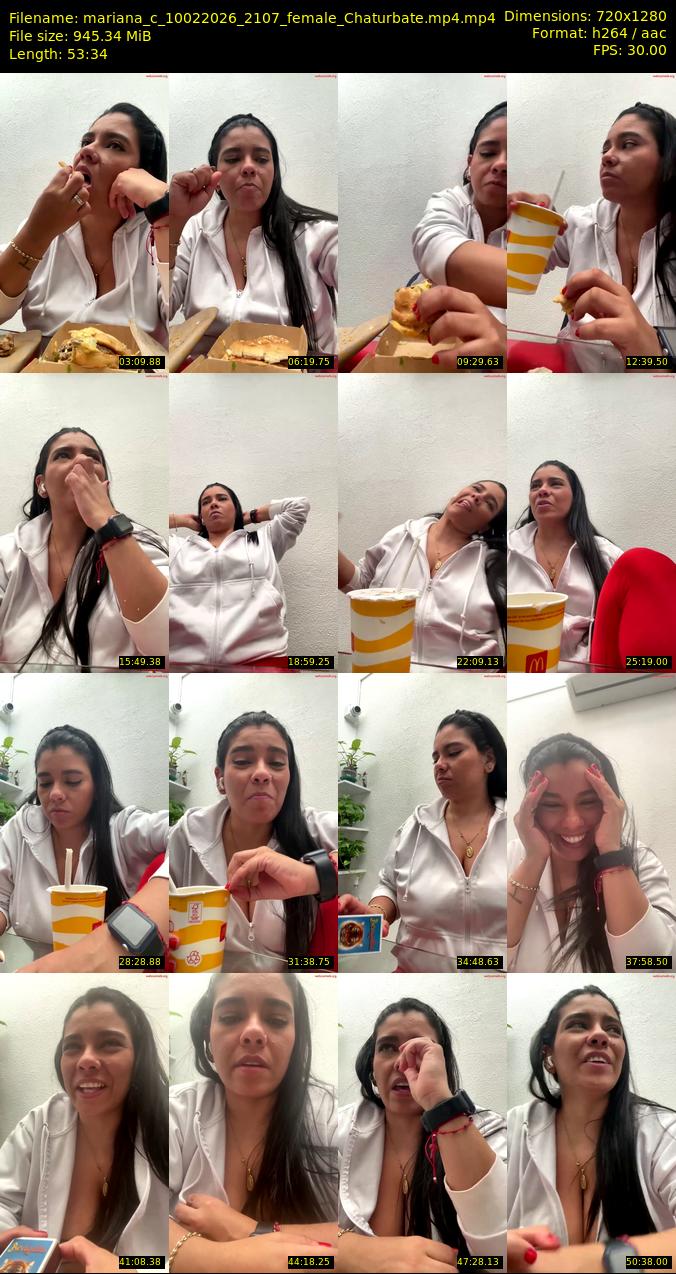 mariana_c — 54 minute Chaturbate female cam show recording, 1080p, Feb 10, 2026