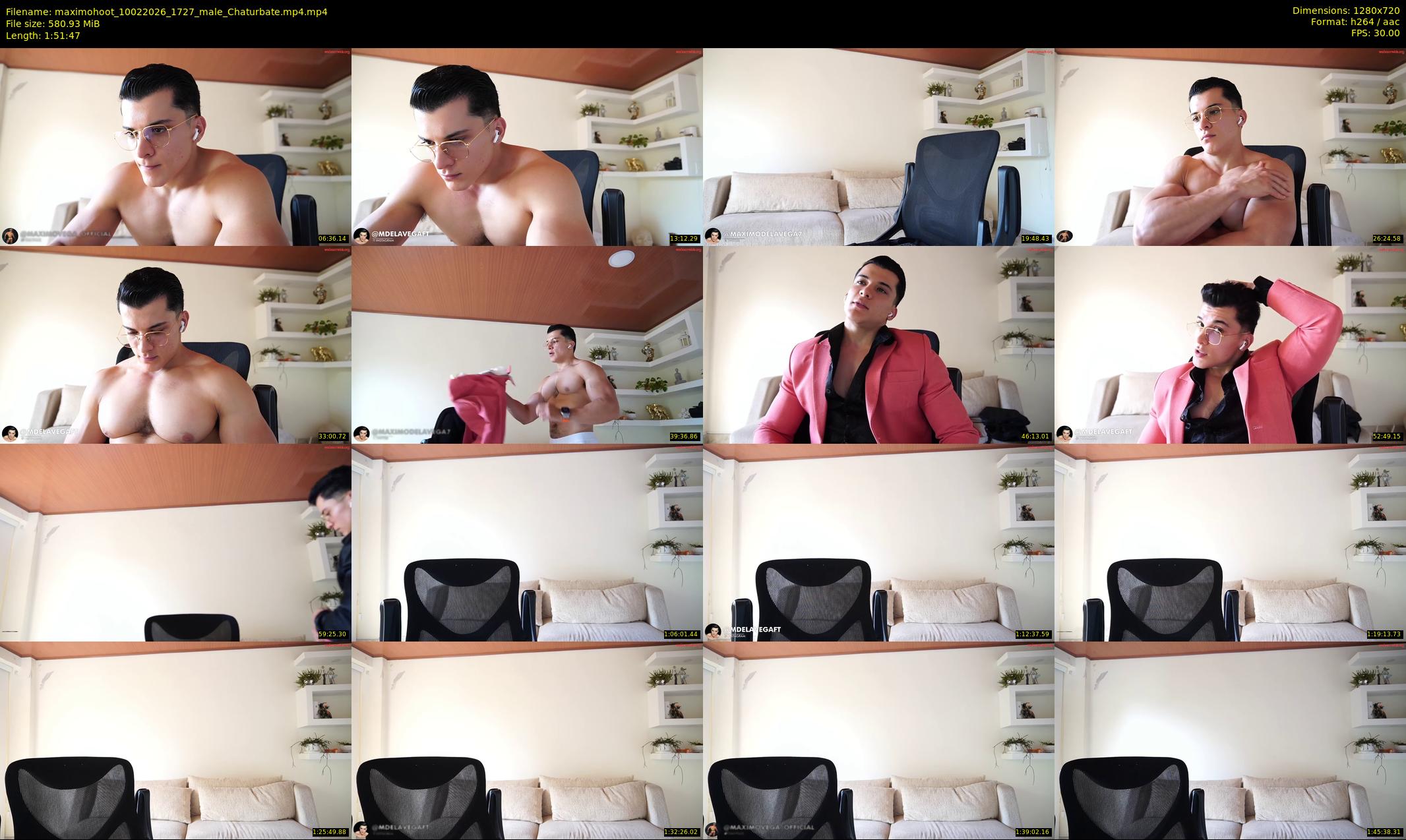 maximohoot — 112 minute Chaturbate male cam show recording, 720p, Feb 10, 2026