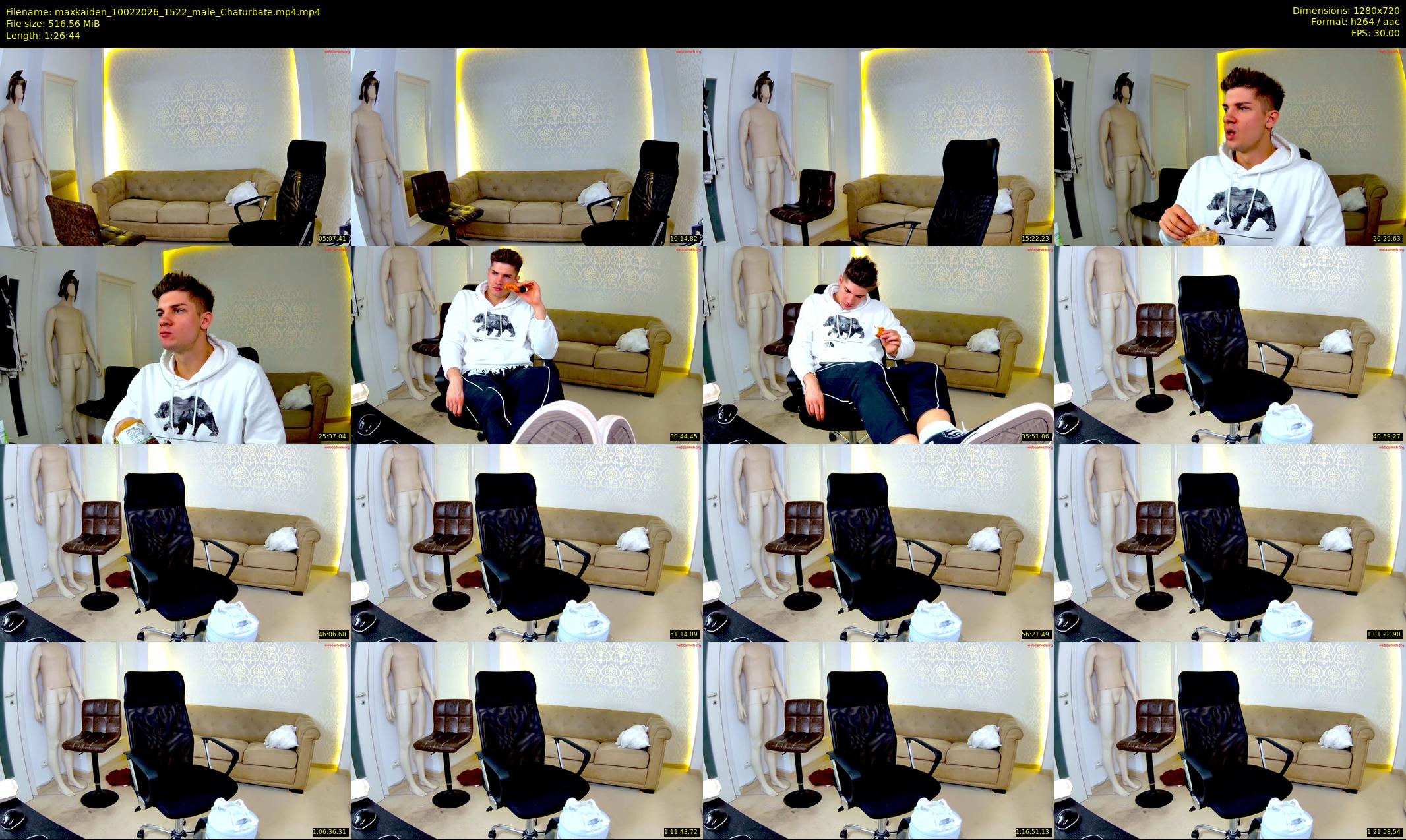maxkaiden — 87 minute Chaturbate male cam show recording, 720p, Feb 10, 2026