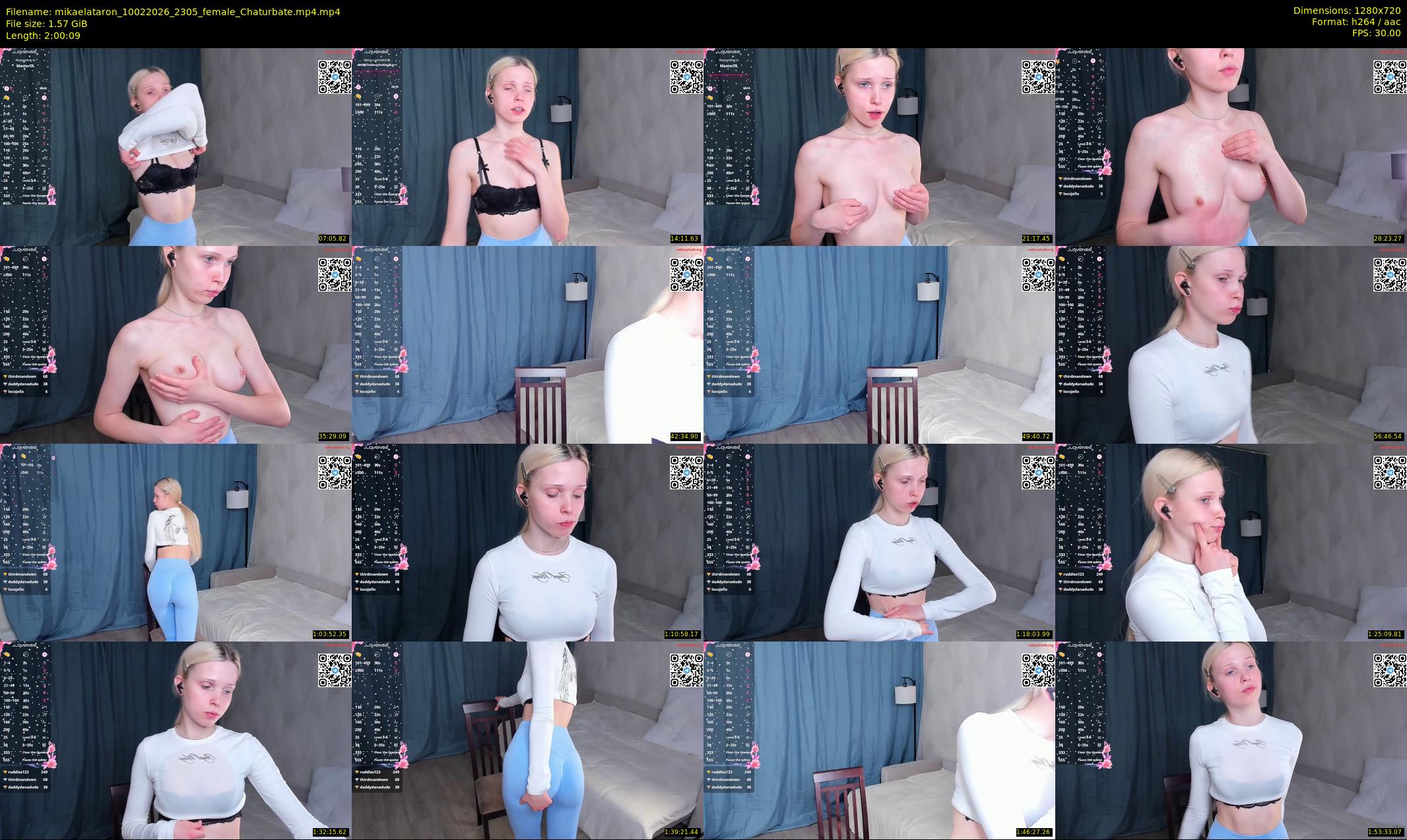 mikaelataron — 121 minute Chaturbate female cam show recording, 720p, Feb 10, 2026